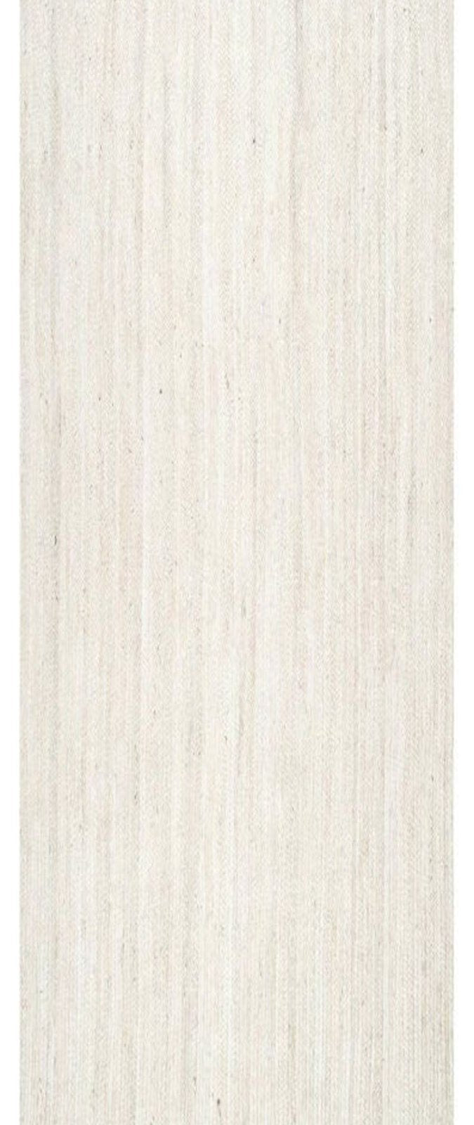 Lusaka Natural Jute Braided Runner-Ivory in jute