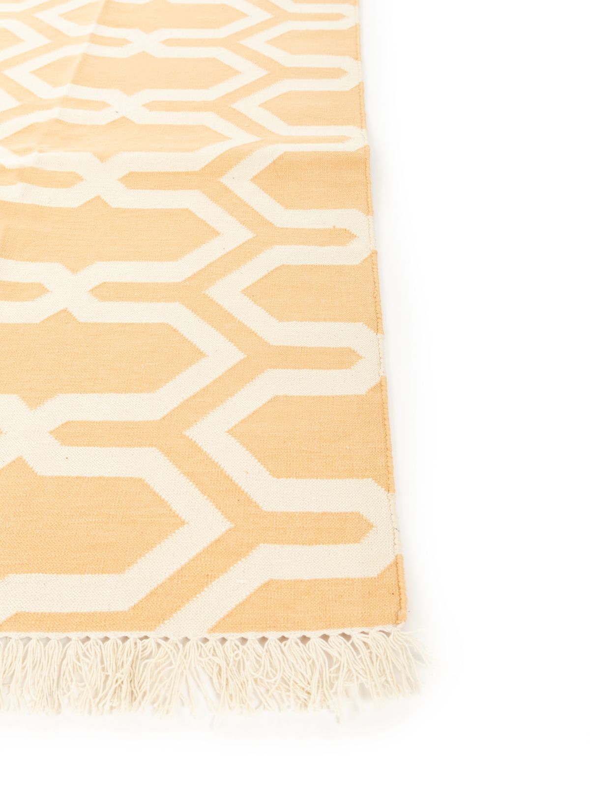 Majestic Marigold Moroccan Rug - additional product view showing the wool rug
