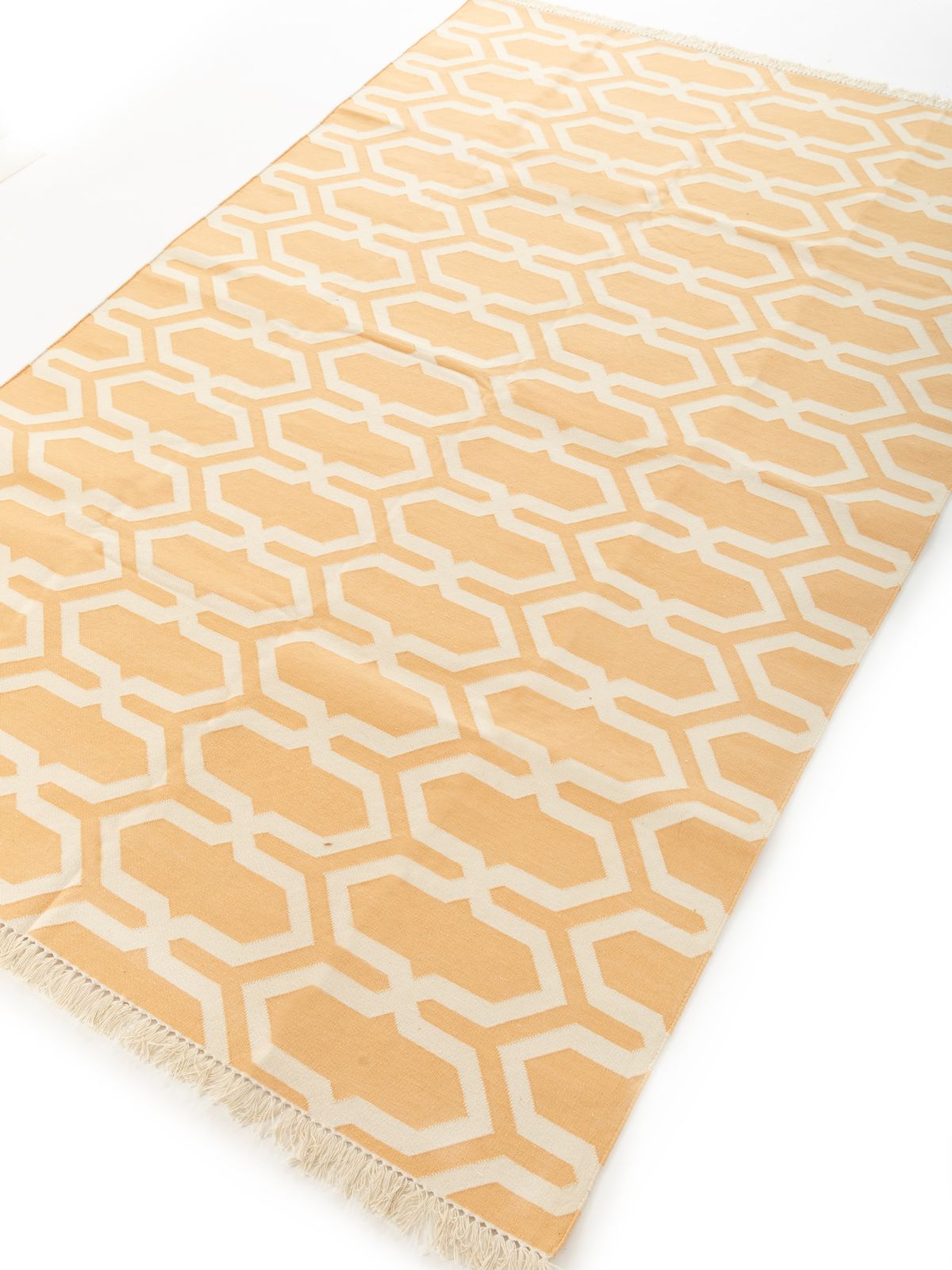 Majestic Marigold Moroccan Rug - additional product view showing the wool rug