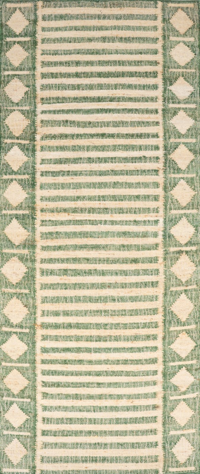 Malabar Coastal Jute Runner-Green in jute