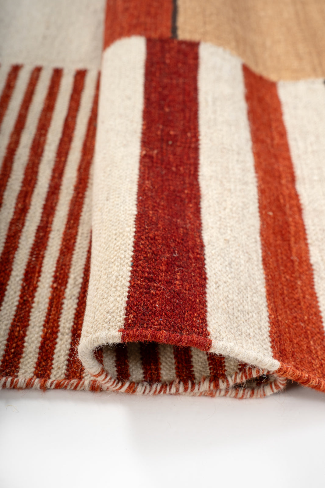 Marrakech Mosaic Wool Rug close-up showing the wool weave and traditional motif
