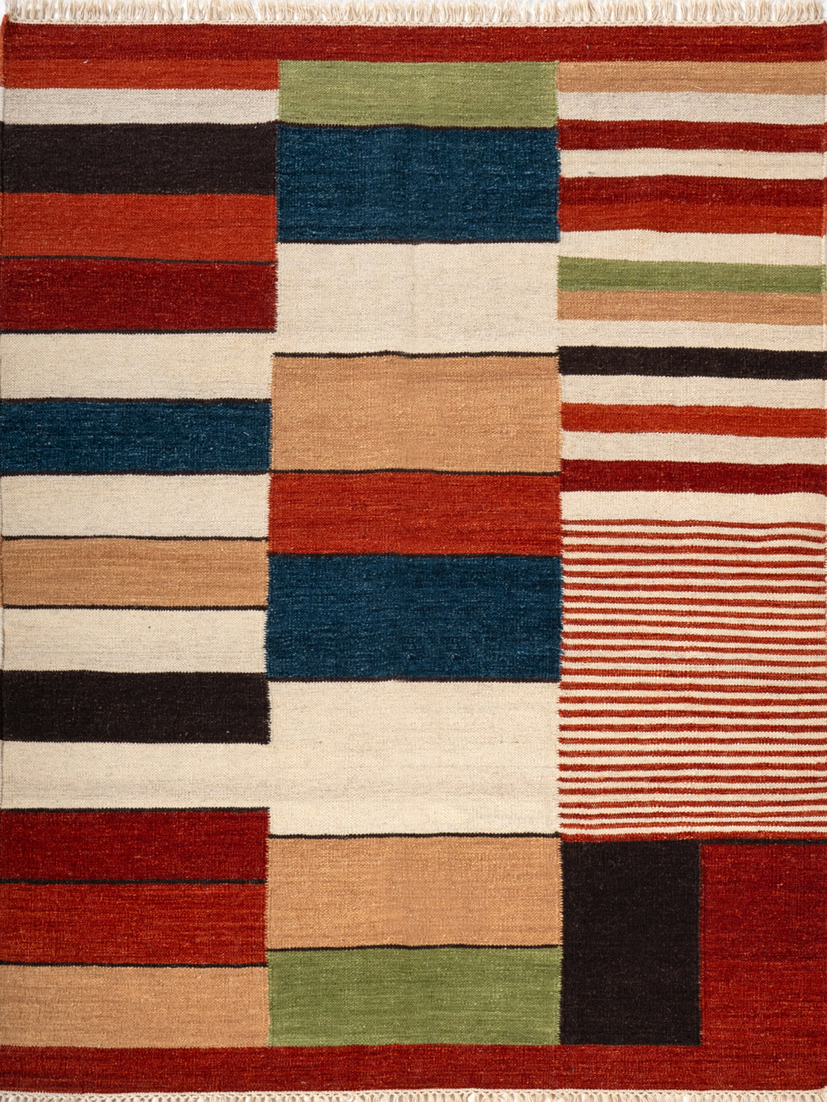 Marrakech Mosaic Wool Rug wool rug in multicoloured tones
