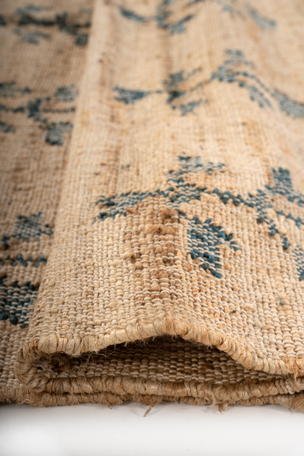 Meadow Bloom Jute Rug - additional product view showing the jute rug
