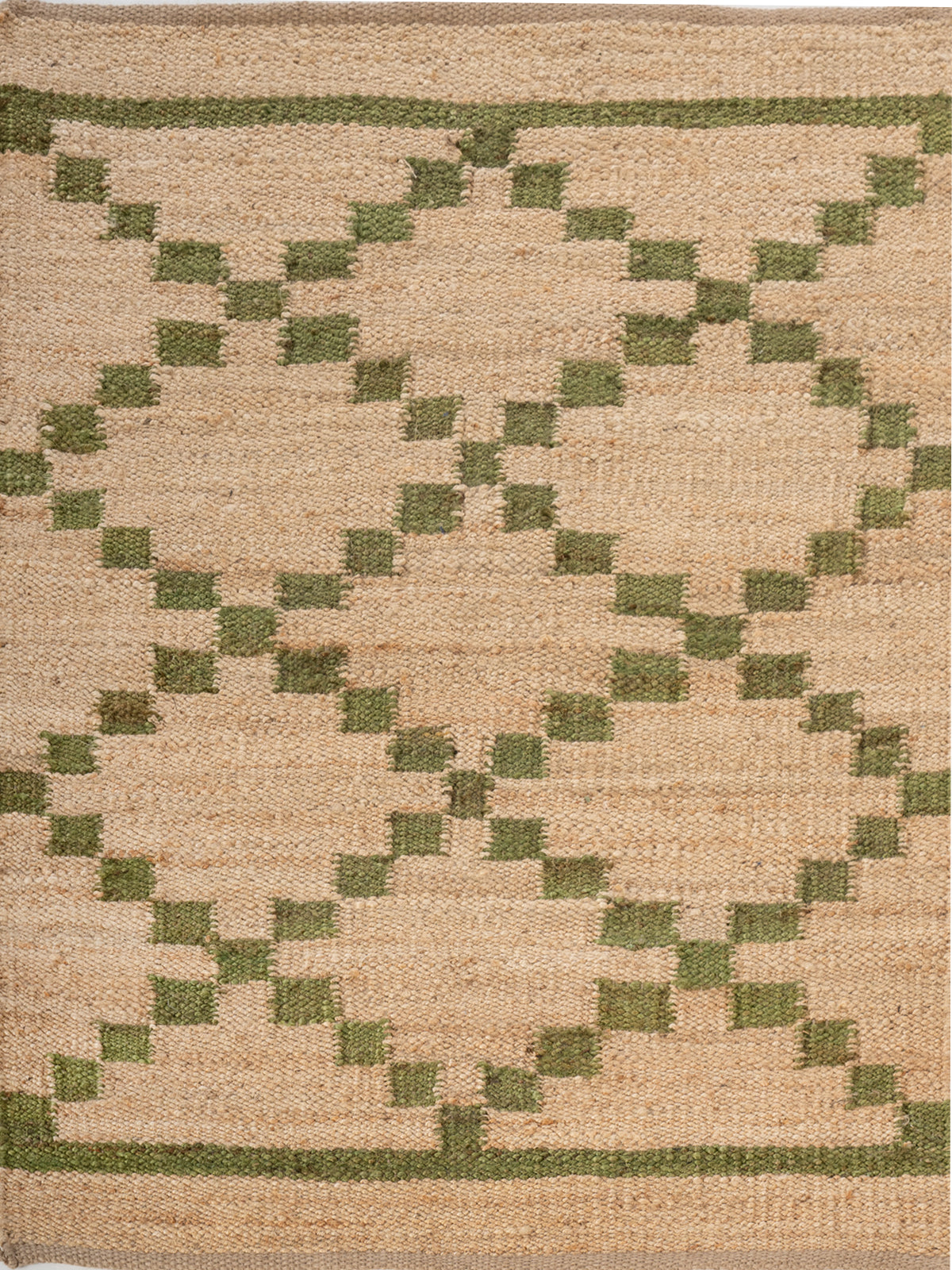 Meadow Jute Rug jute rug in green tones