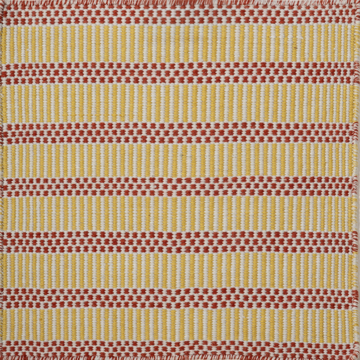 Mehr Marigold wool rug in yellow tones