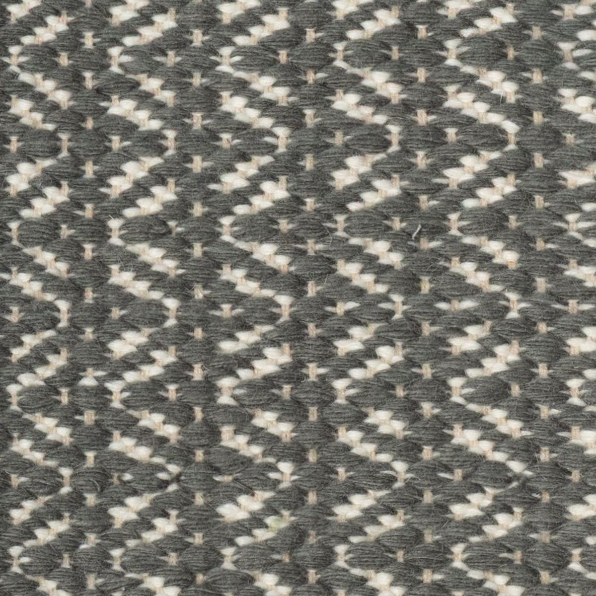 Mehr Raag close-up showing the wool weave and striped pattern