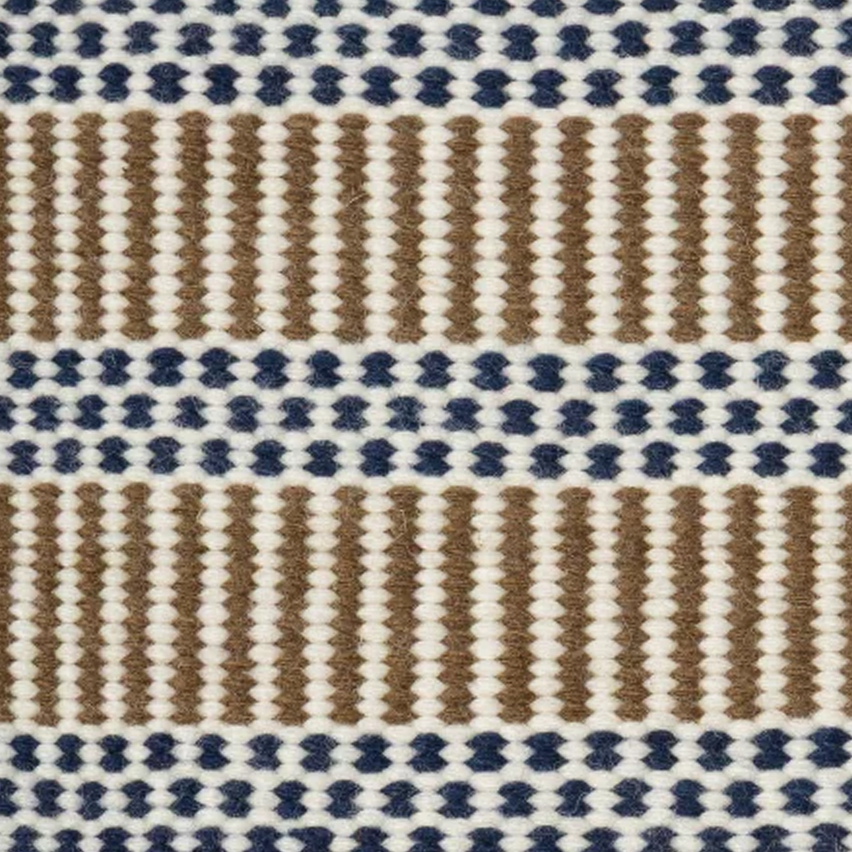 Mehr Tides close-up showing the wool weave and striped pattern