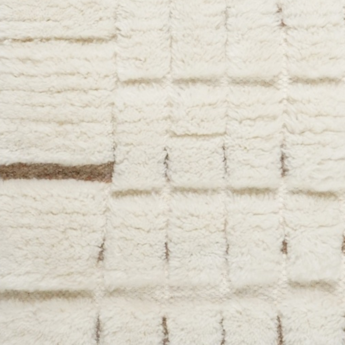 Mehran : Linear close-up showing the wool weave and striped pattern