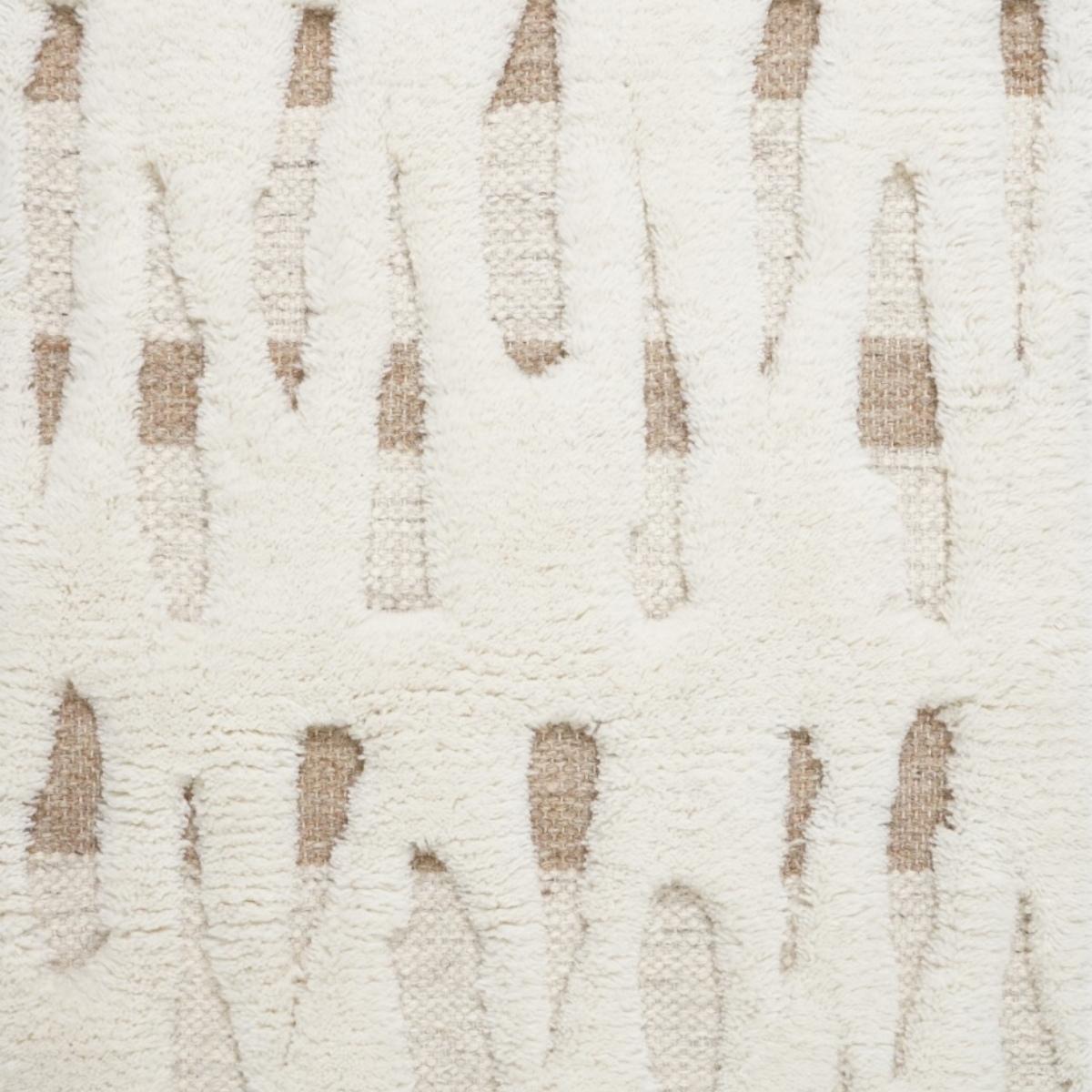 Mehran : Rift wool rug in neutral tones