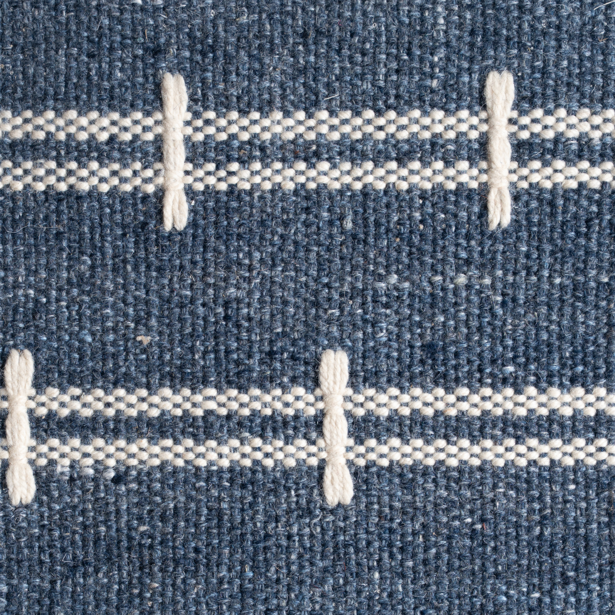 Meridian Loom : Abyss Blue wool rug in blue tones