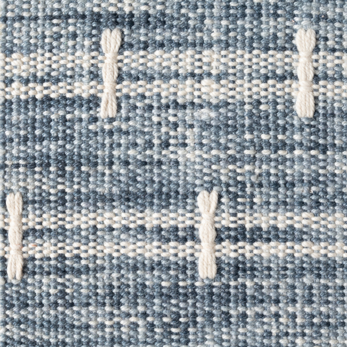 Meridian Loom : Starlight Tide wool rug in blue tones