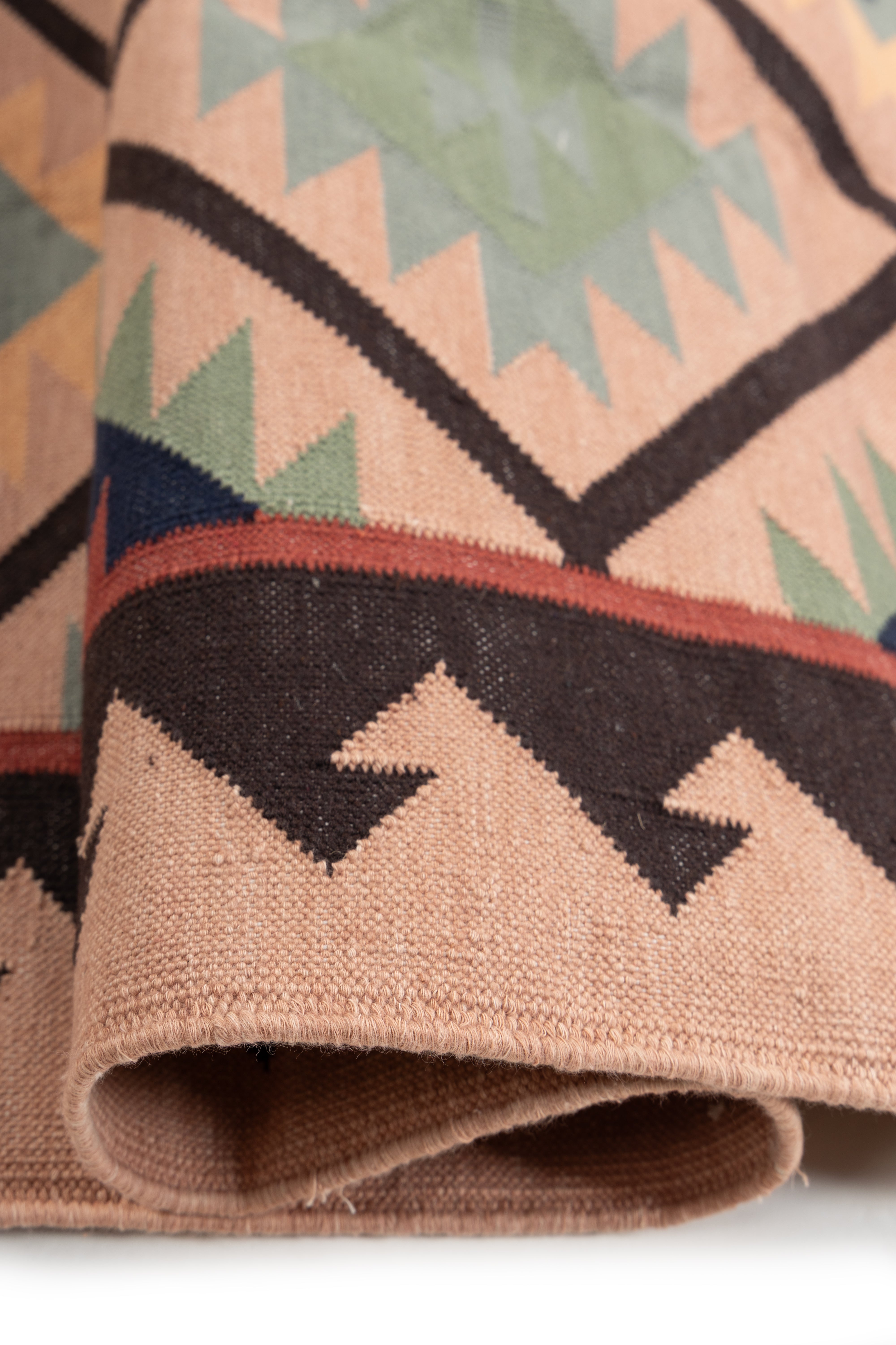 Mesa Trail Kilim Rug - additional product view showing the cotton rug