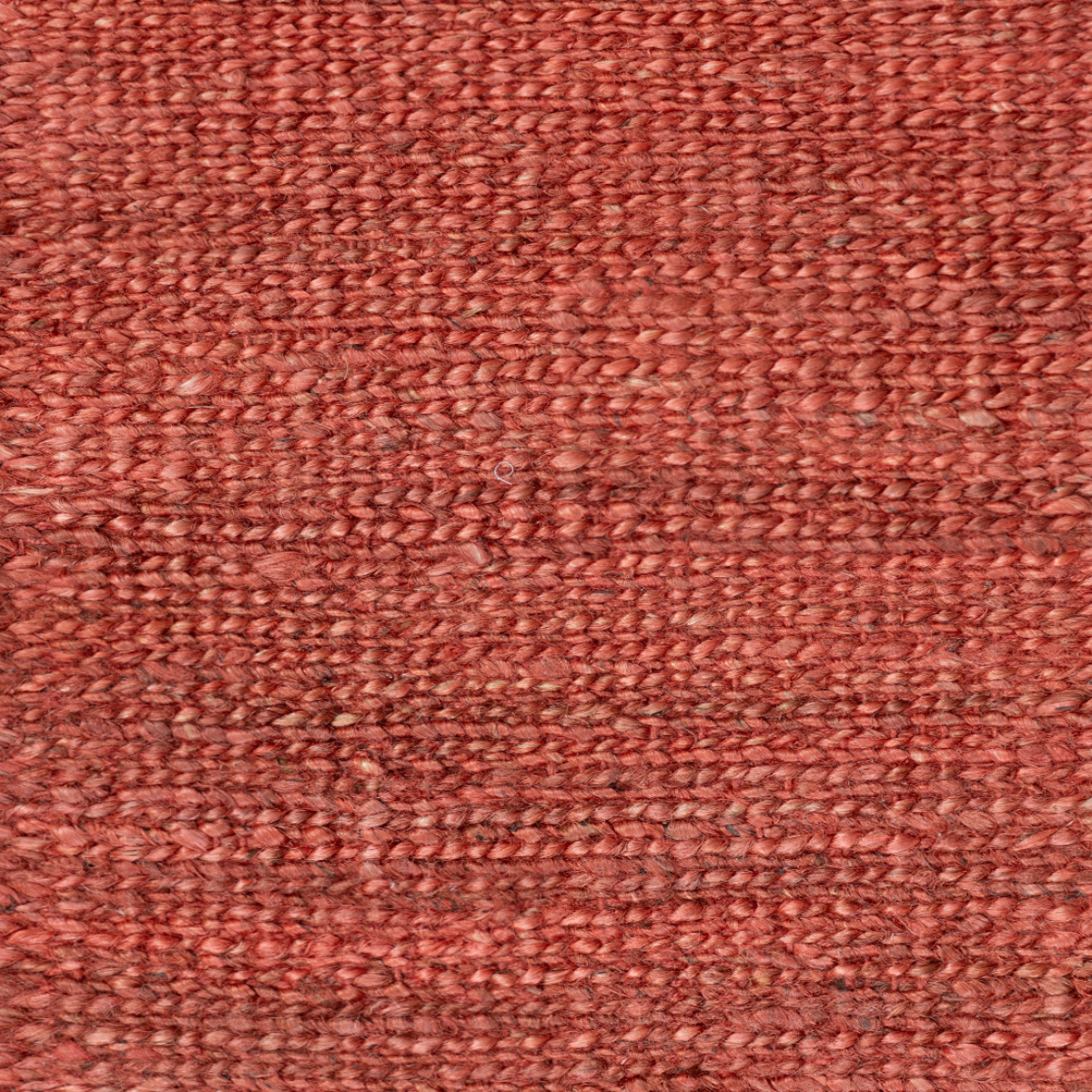 Mez Weaves - Deep Terracotta jute rug product view in brown tones