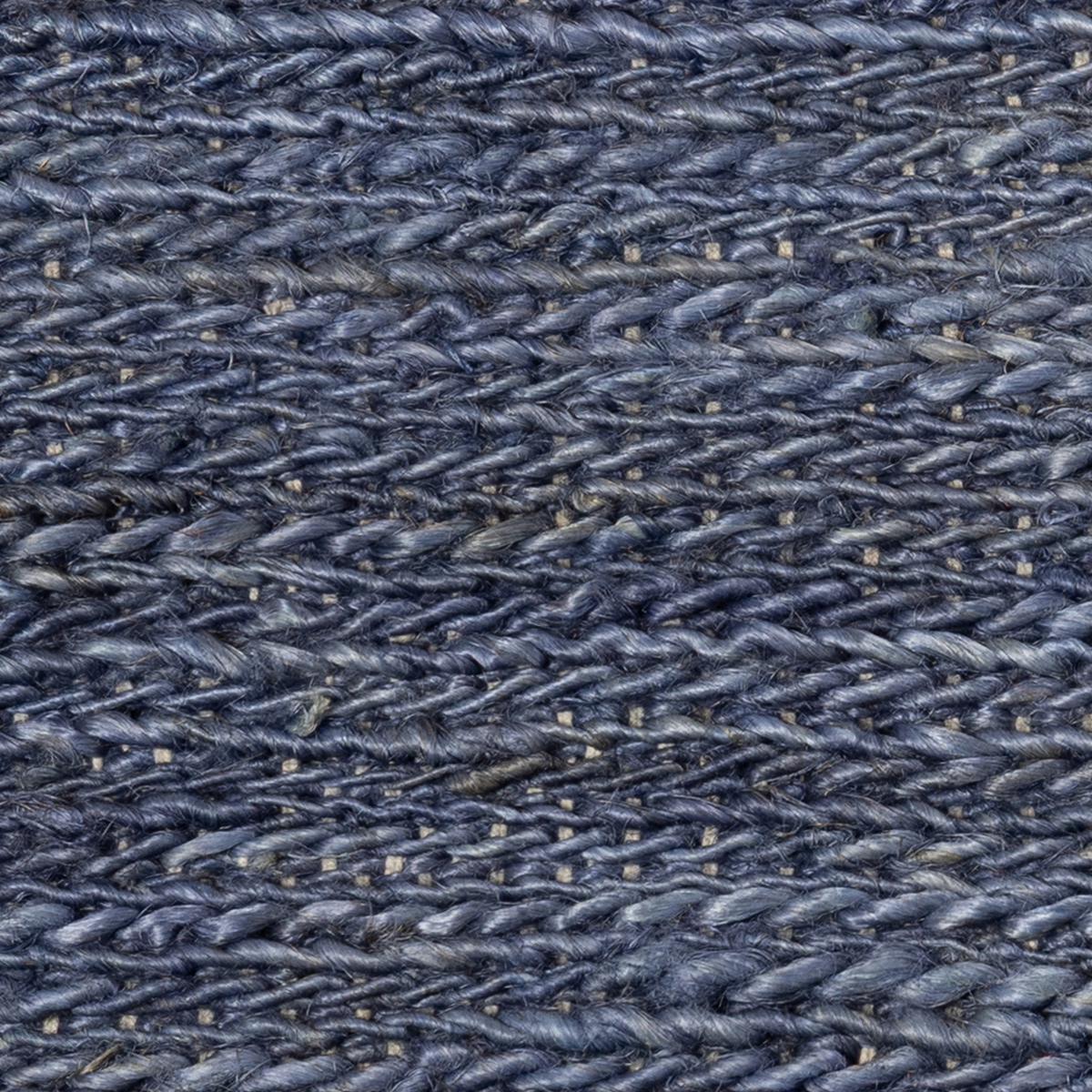 Mez Weaves - Navy close-up showing the jute weave and surface texture