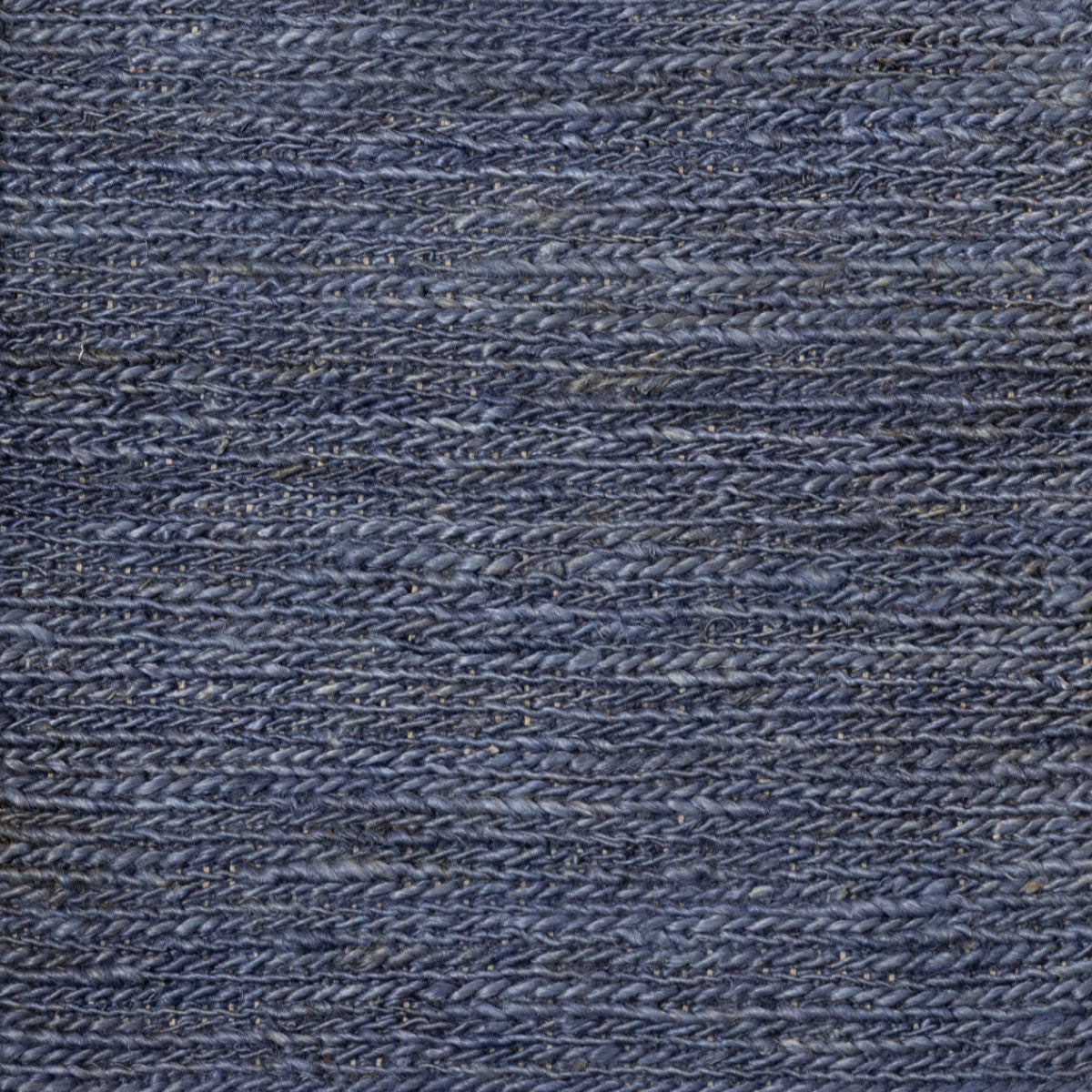 Mez Weaves - Navy jute rug in blue tones