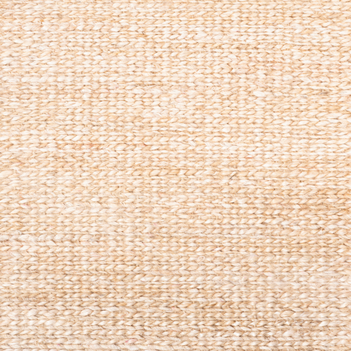 Mez Weaves - Raw Oatmeal jute rug product view in neutral tones