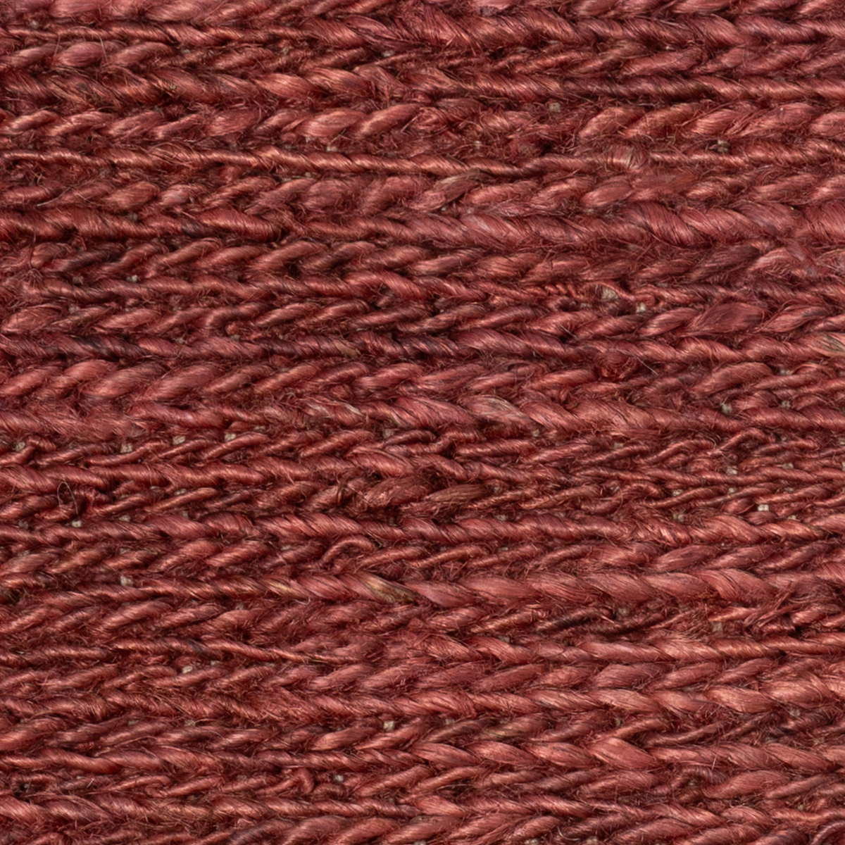 Mez Weaves - Terracotta close-up showing the jute weave and surface texture