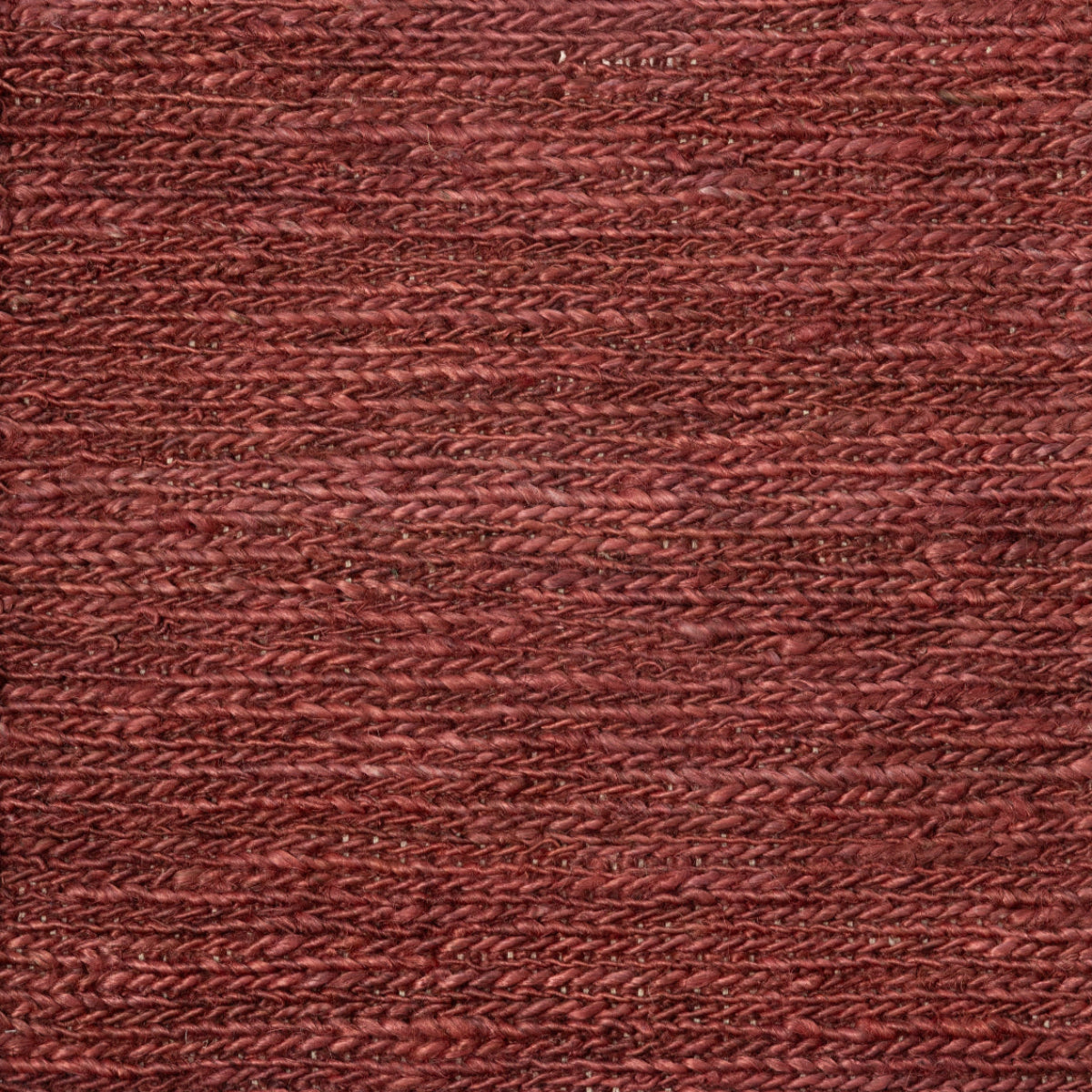 Mez Weaves - Terracotta jute rug in red tones