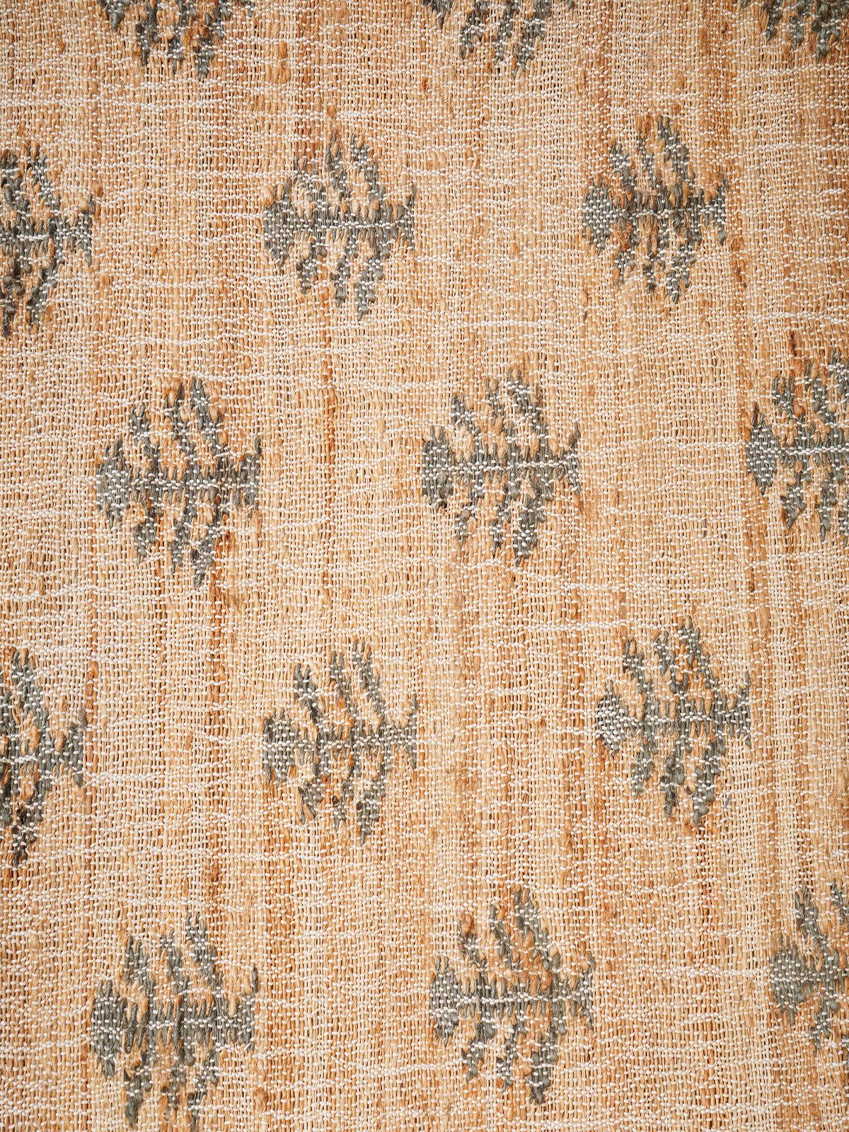 Midnight Foliage Jute Rug - additional product view showing the jute rug