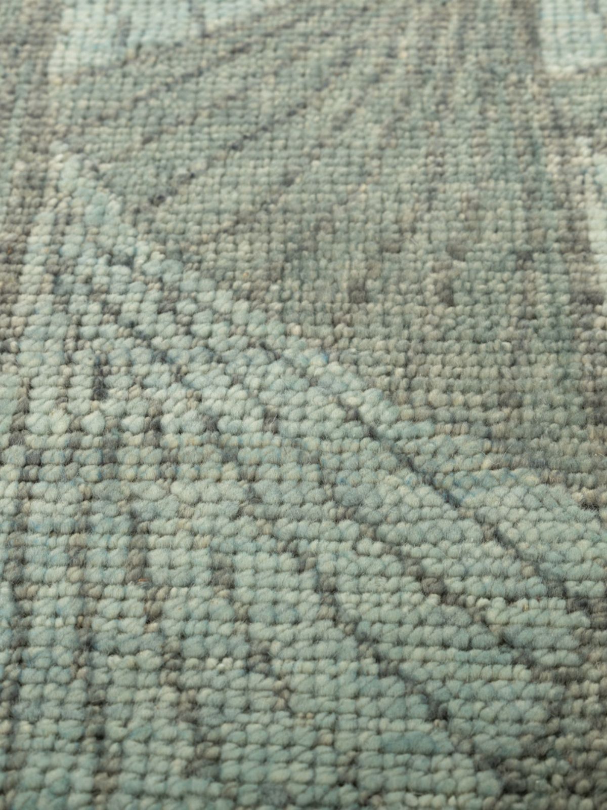 Misty harbor handknotted rug - additional product view showing the wool rug