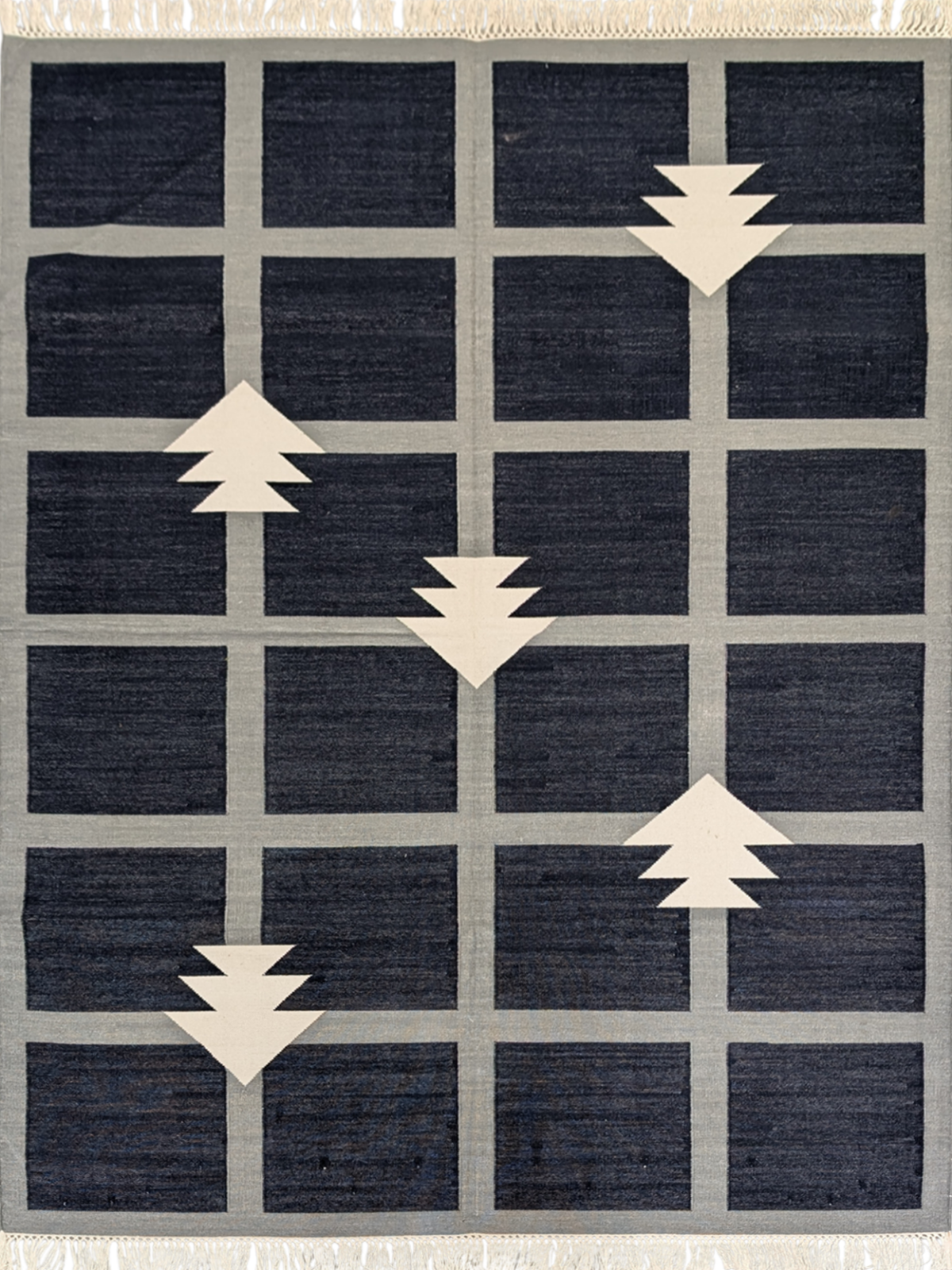 Modern Nomad Rug cotton rug in brown tones