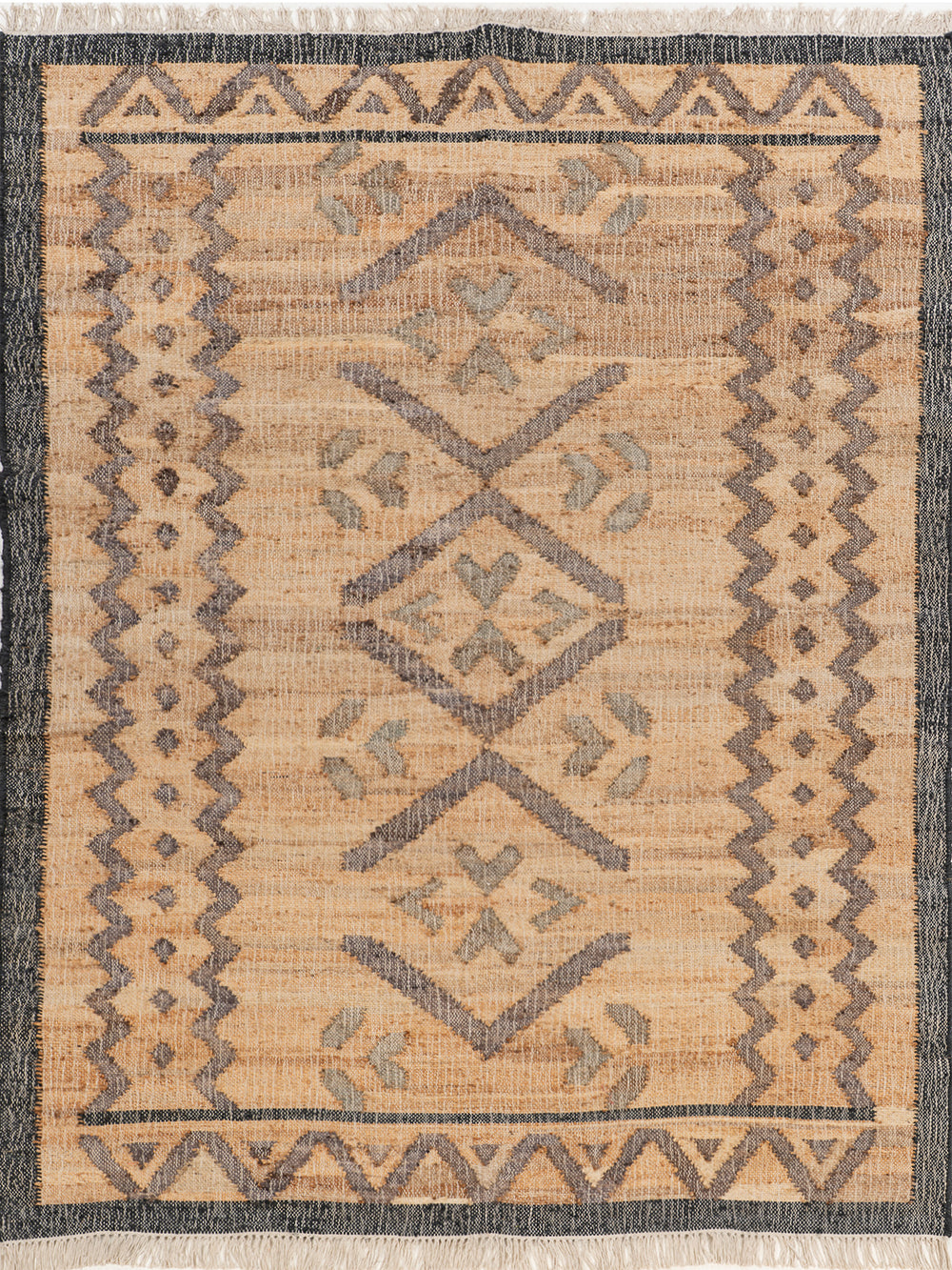Natural Diamond Check Jute Rug | Diamond Natural Jute Rug - Aarohana Home