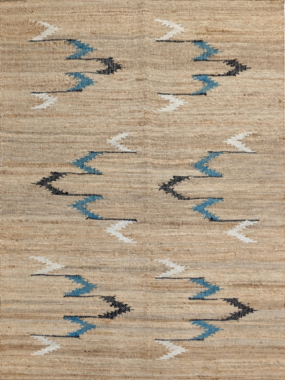 Nomadic Trails cotton rug in brown tones