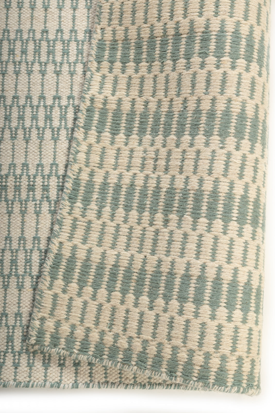 Oldfield Wool Weave detail showing the textured wool surface and finishing