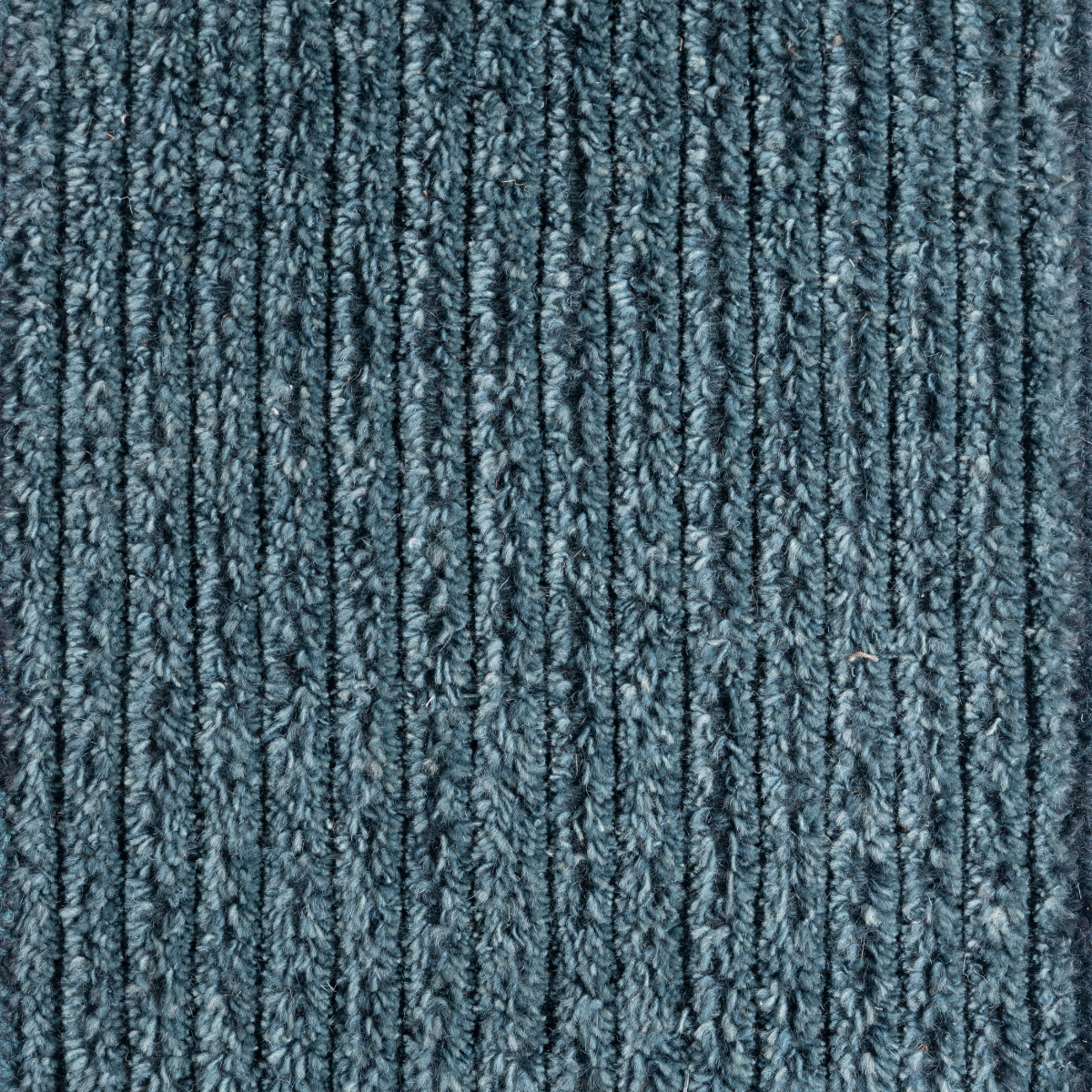 Parallel Paths : Ocean Current wool rug in blue tones