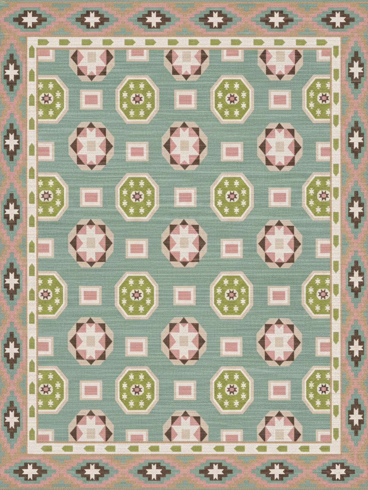 Pastel Silk Legacy raw silk rug in multicoloured tones