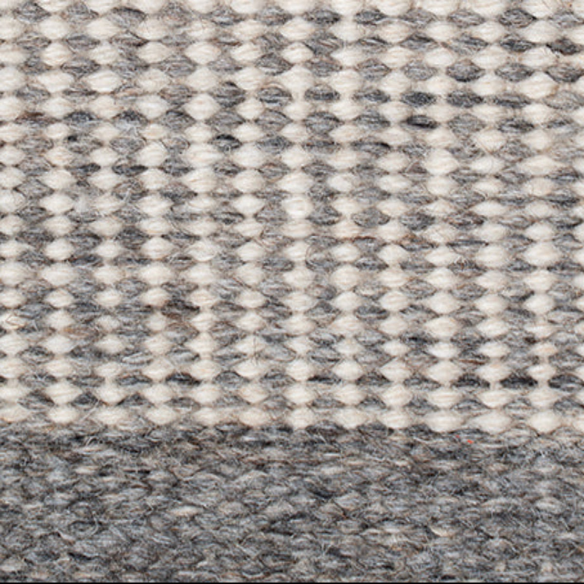 Pathra : Mist border close-up weave detail showing the afghan wool surface