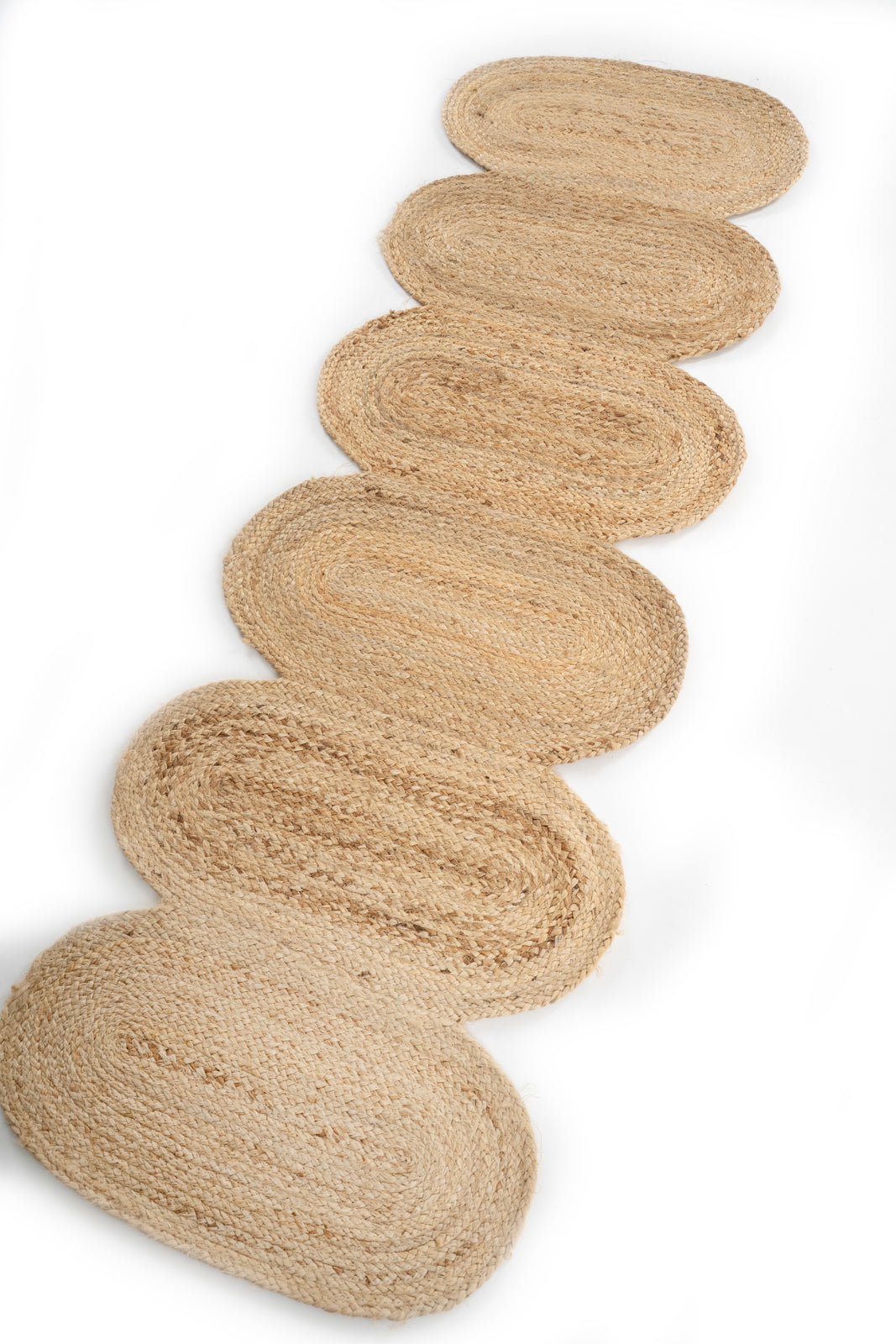 Pebbly jute runner jute runner styled in a designed interior