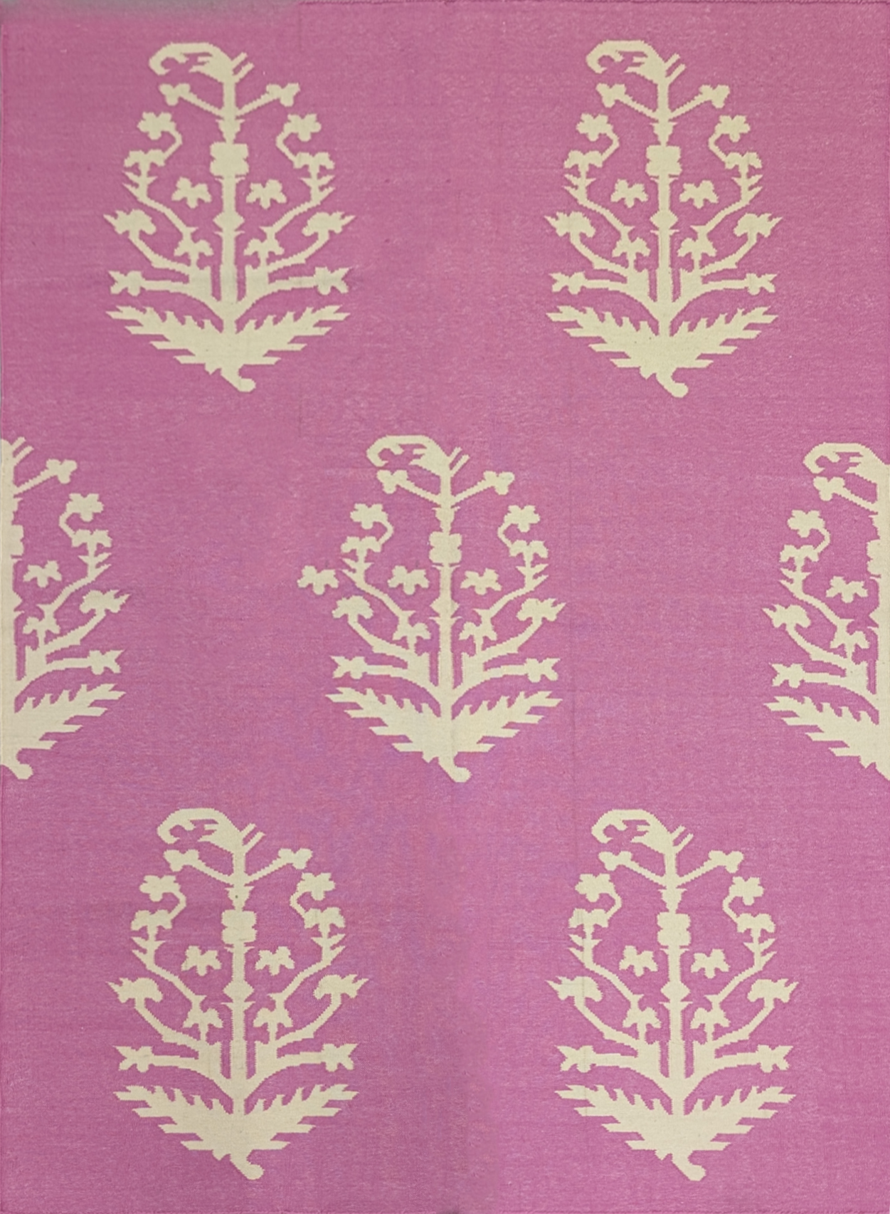 Orchid Elegance Wool Flatweave Rug