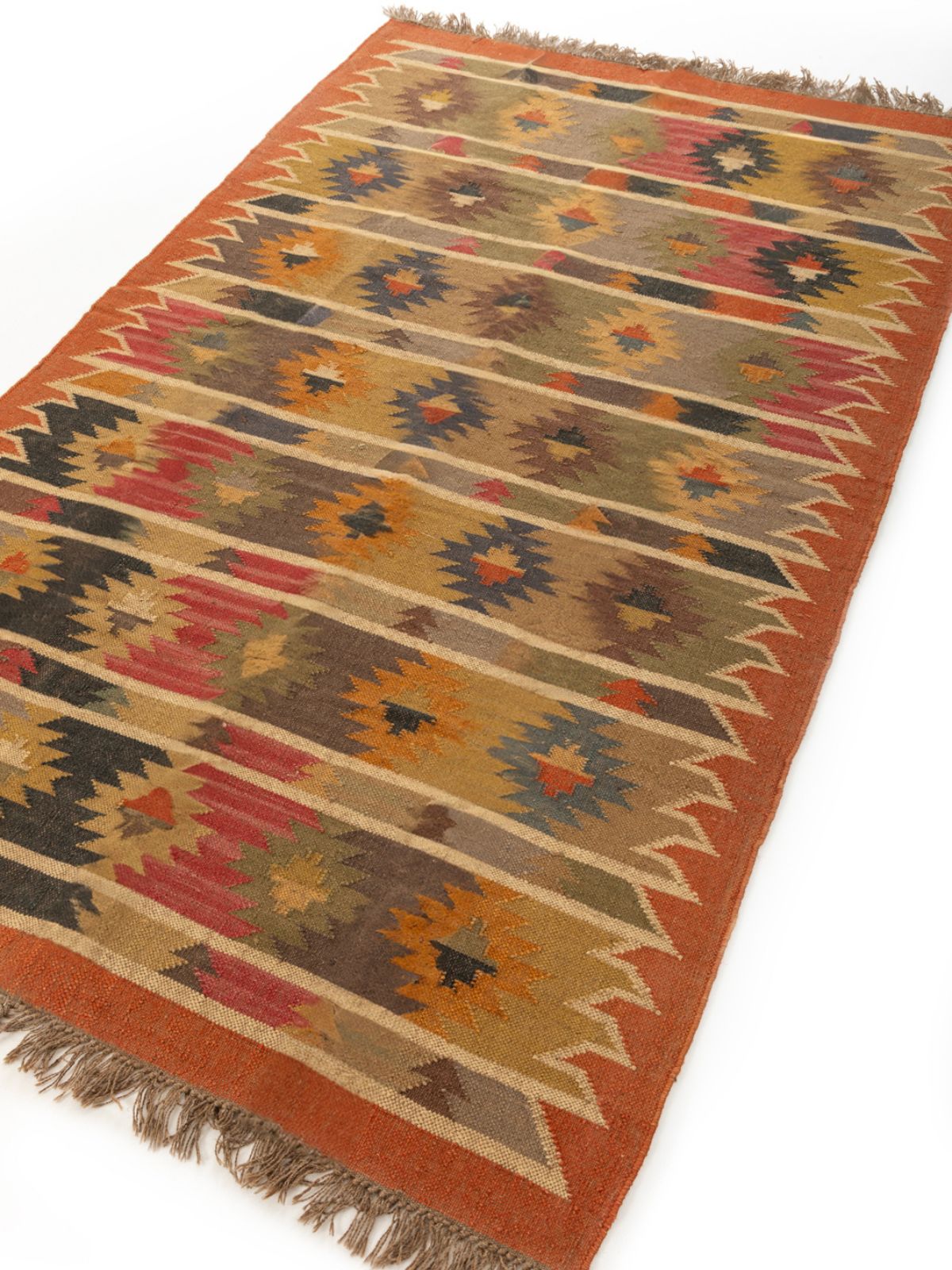 Prism Pinnacle Kilim Rug - additional product view showing the cotton rug