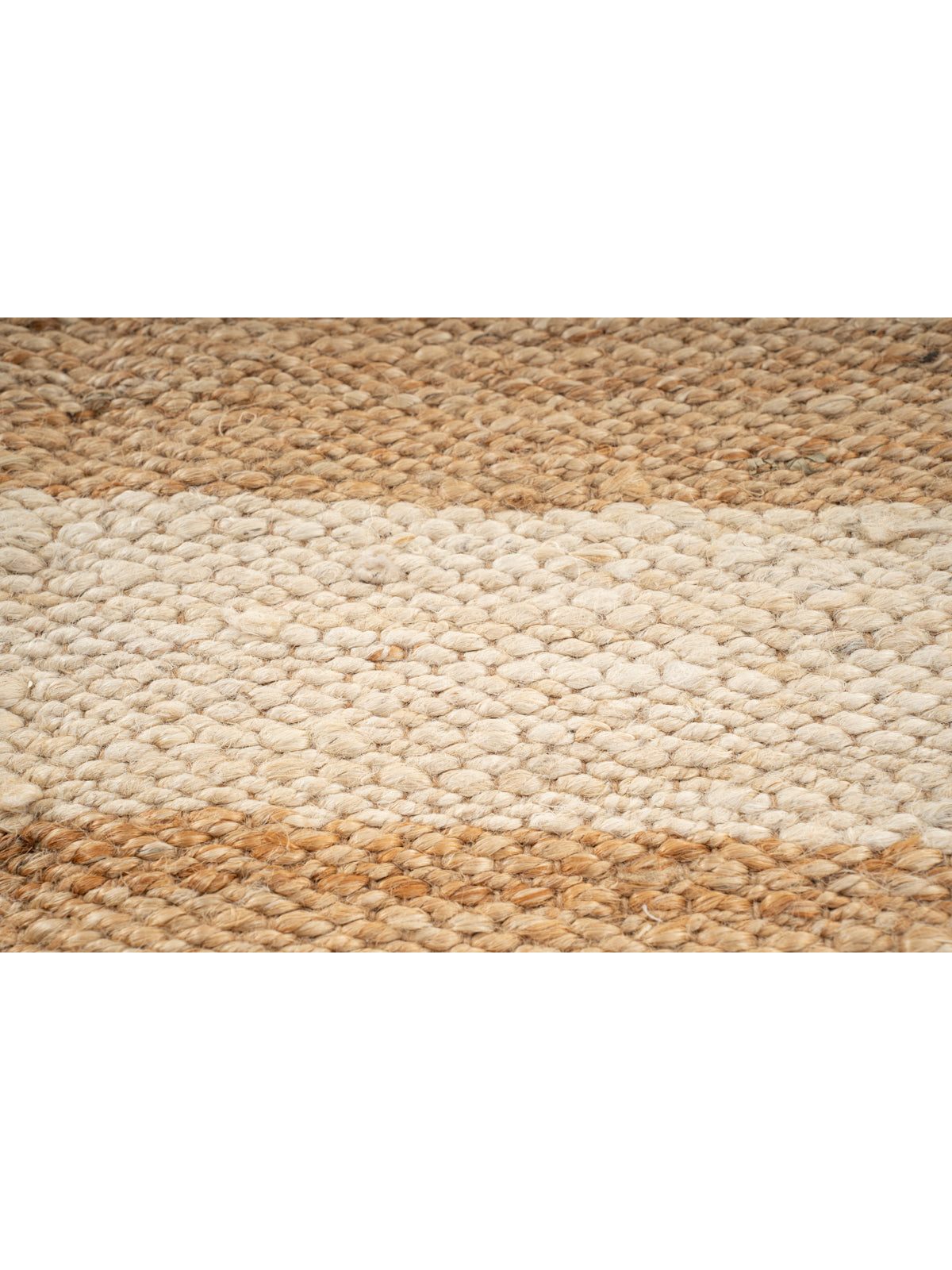 Rasht striped Hemp rug - hemp runner laid in a hallway view