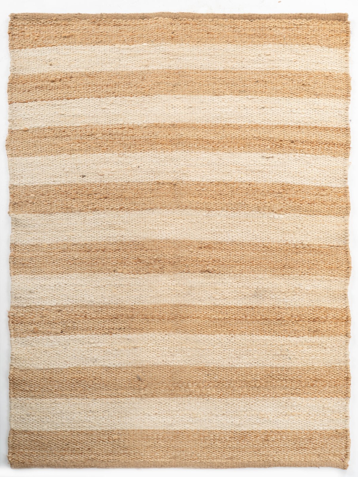 Rasht striped Hemp rug hemp rug in multicoloured tones