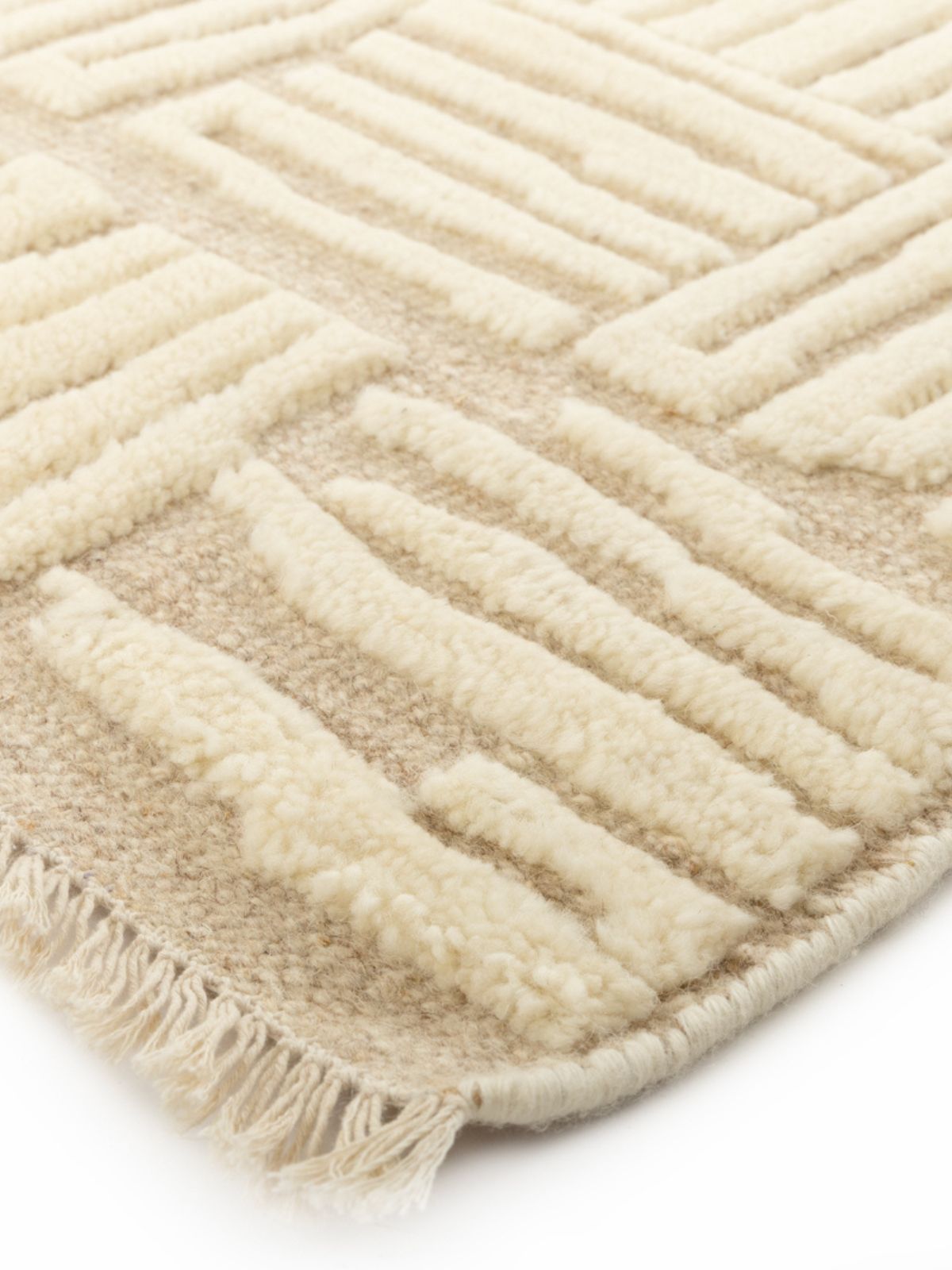 Rocky Ravine Hand-Knotted Rug close-up showing the wool weave and surface texture