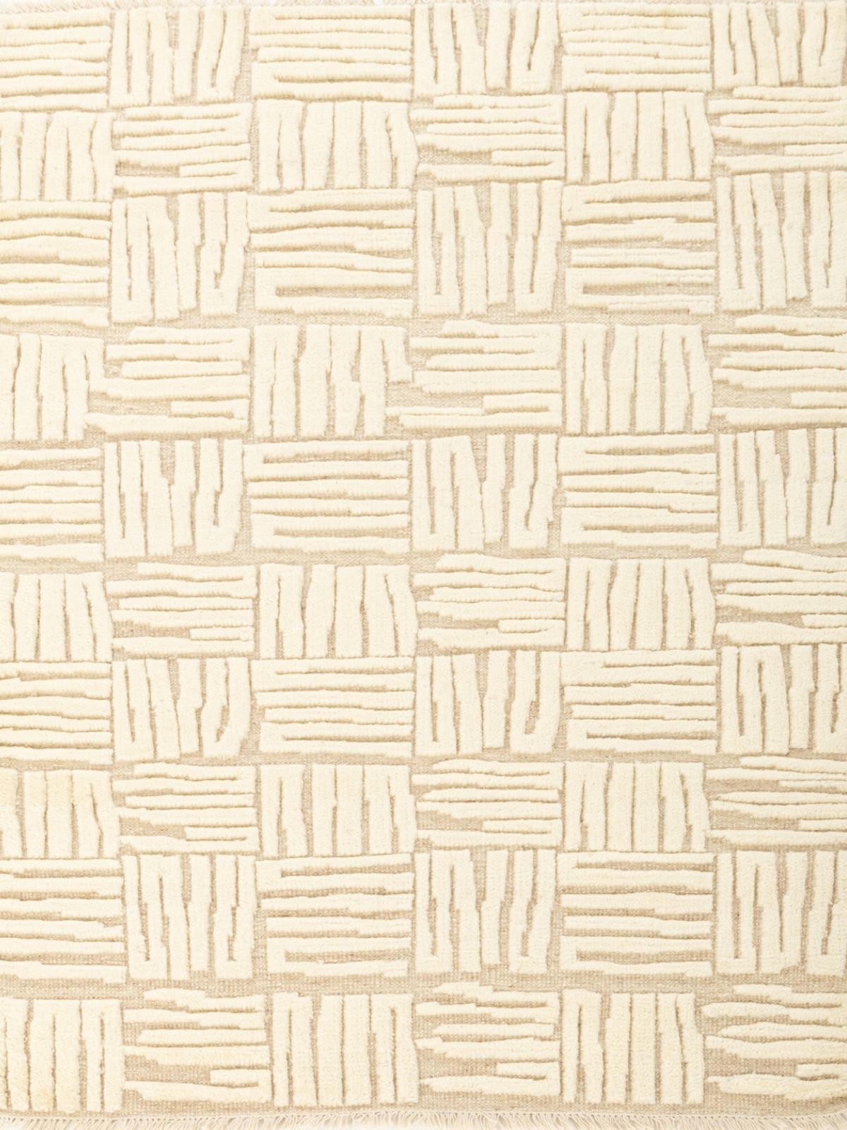 Rocky Ravine Hand-Knotted Rug wool rug in White tones
