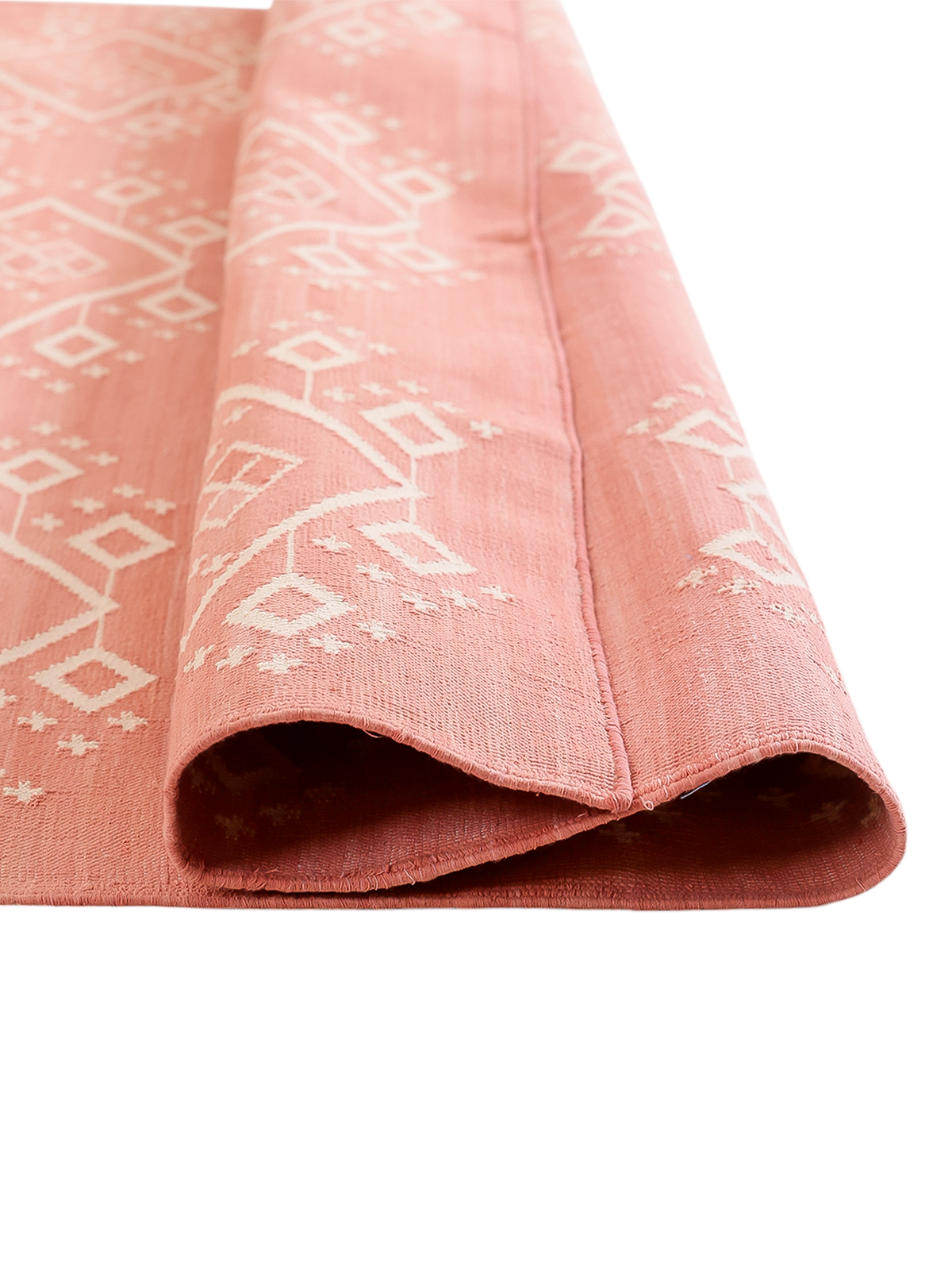 Rosevale Cotton Flatweave Rug - texture detail showing cotton surface