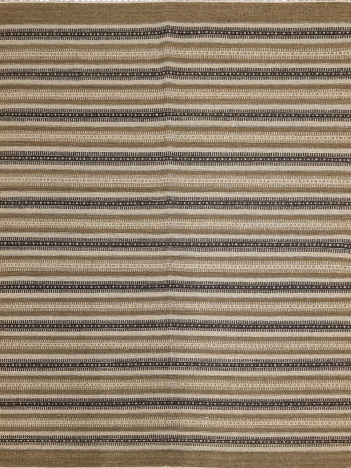 Rustic Rhythm Flatweave Rug cotton rug in brown tones