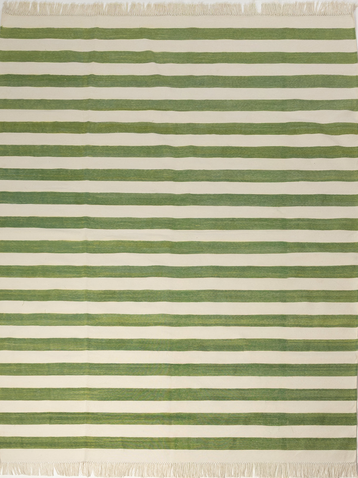 Sage Coast Flatweave Rug cotton rug in green tones