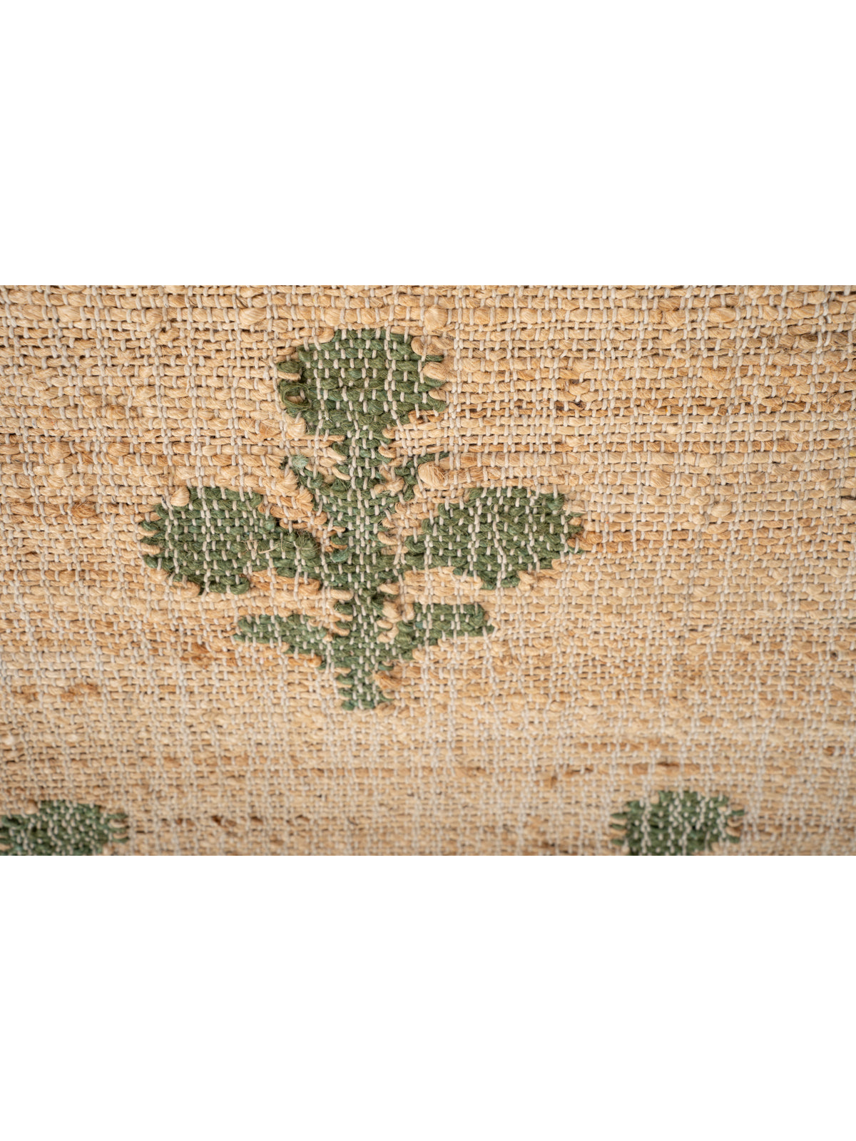 Sage Mughal Blossom Rug - additional product view showing the wool rug