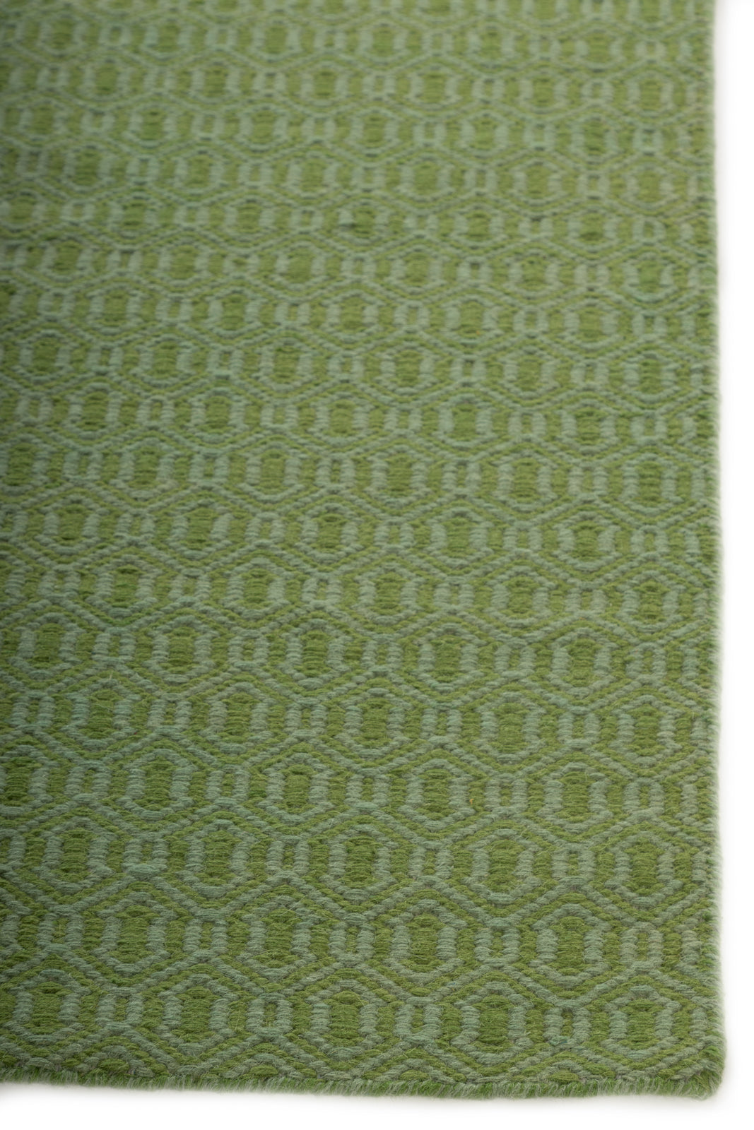 Sagefield Flatweave wool rug styled in a living room interior