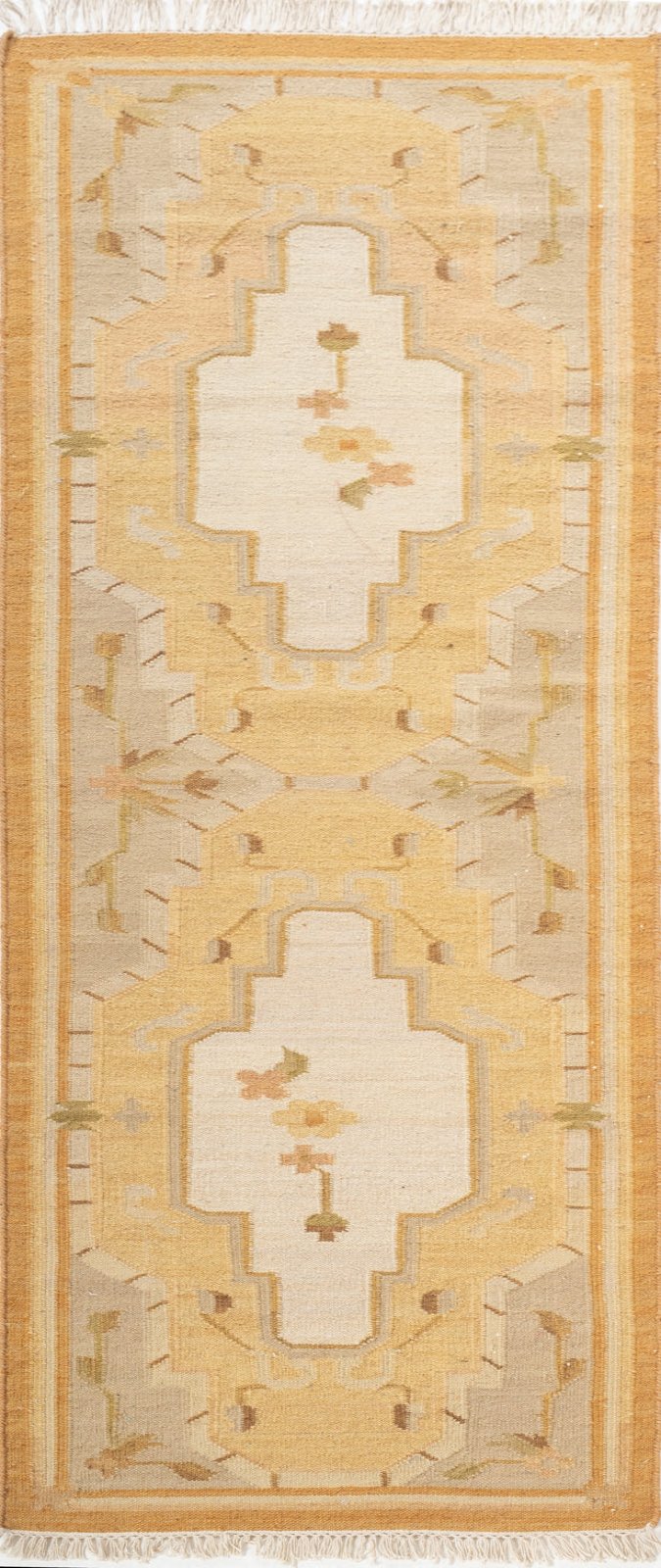 Samarkand Sands Wool Runner in wool