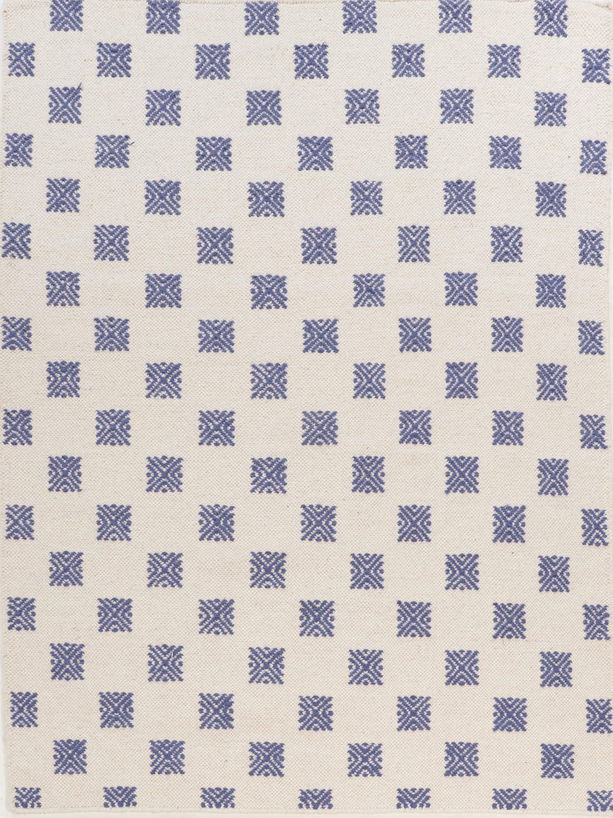 Scandi Lattice Wool Rug wool rug in neutral tones