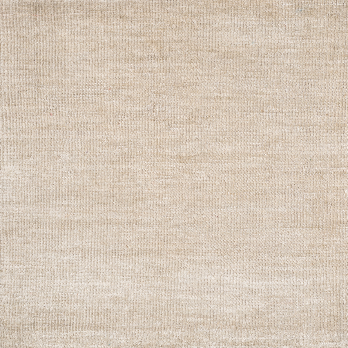 Serica : Natural Cream raw silk rug in neutral tones