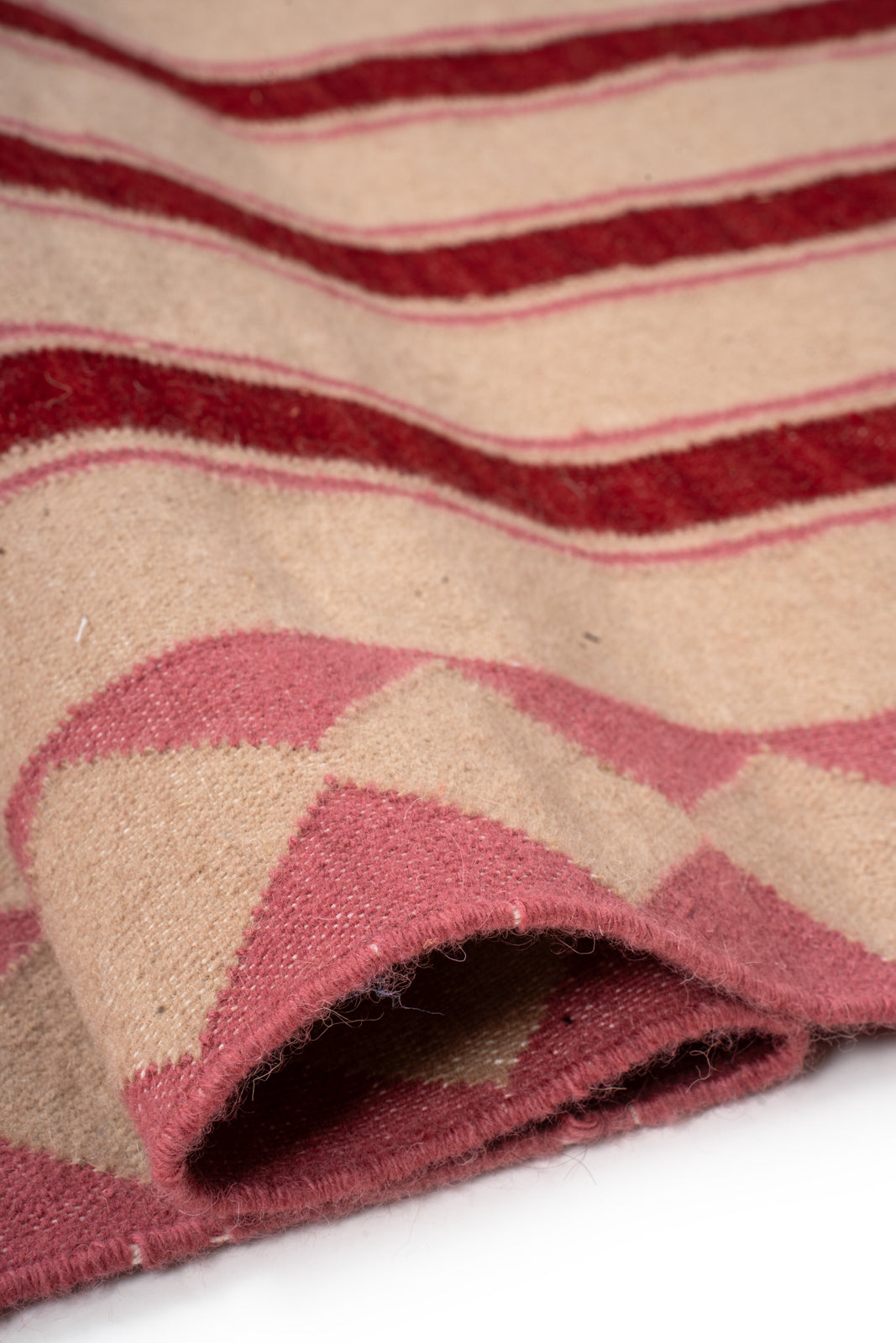 Sienna Bloom Wool Runner - wool runner laid in a hallway view
