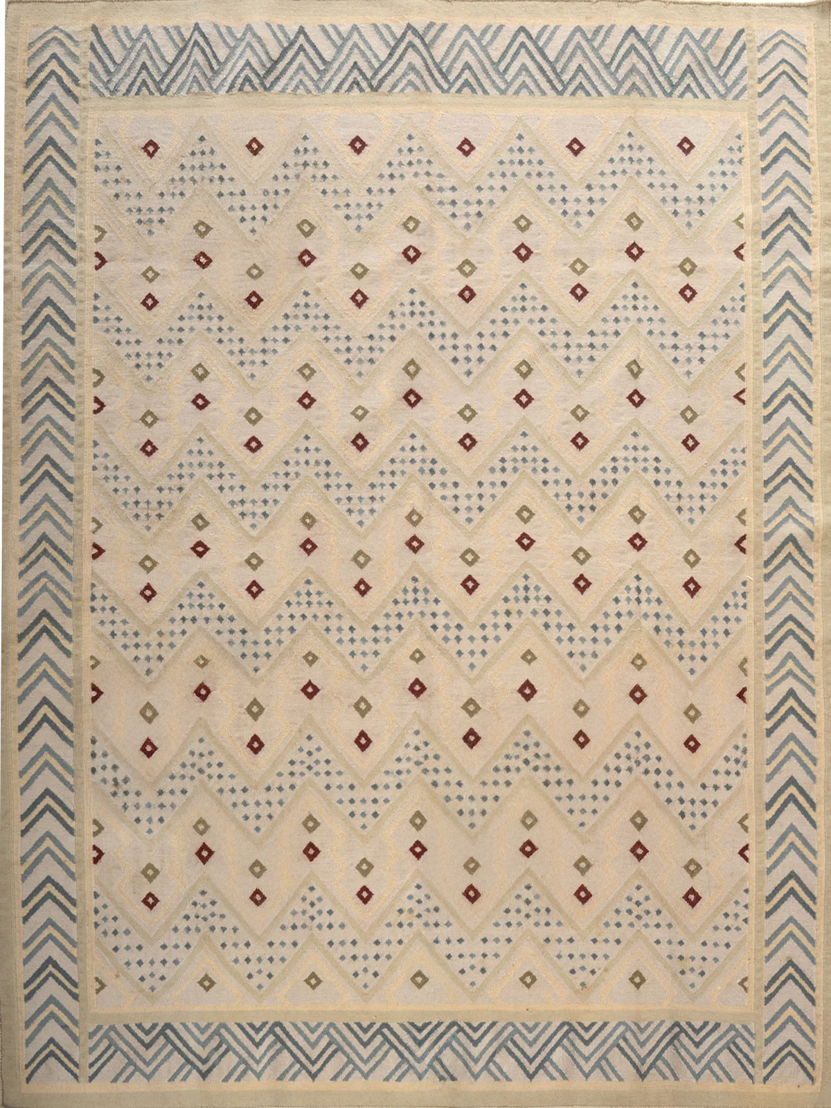 Sikar Sage Flatweave Rug cotton rug in green tones