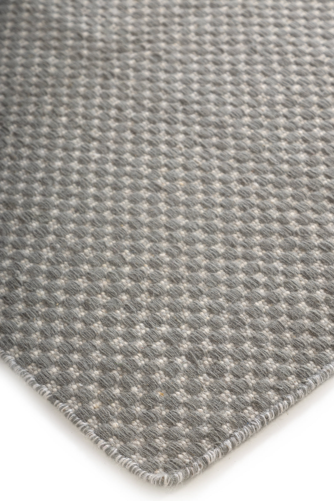 Slatefield Flatweave close-up showing the wool weave and surface texture