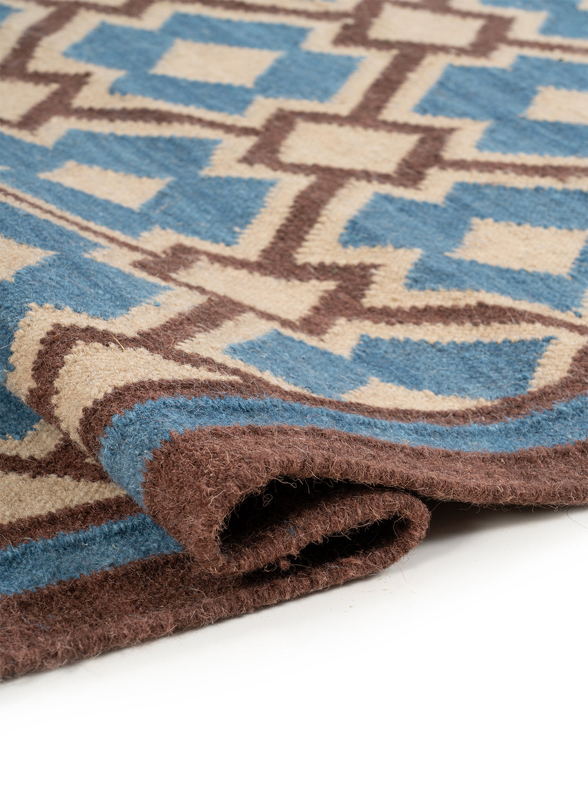 Southwest Diamond Wool Rug - additional product view showing the wool rug
